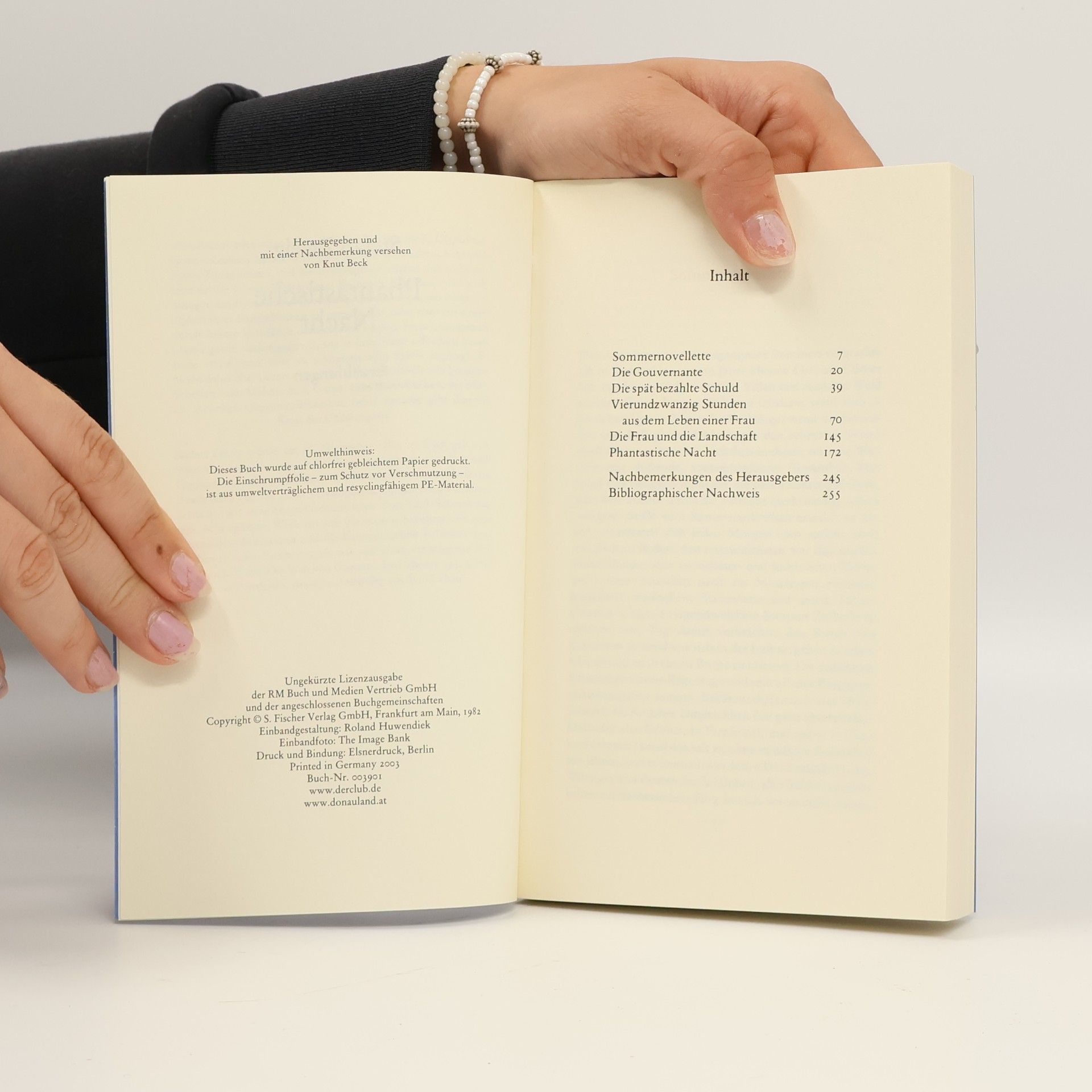 Stefan Zweig Phantastische Nacht