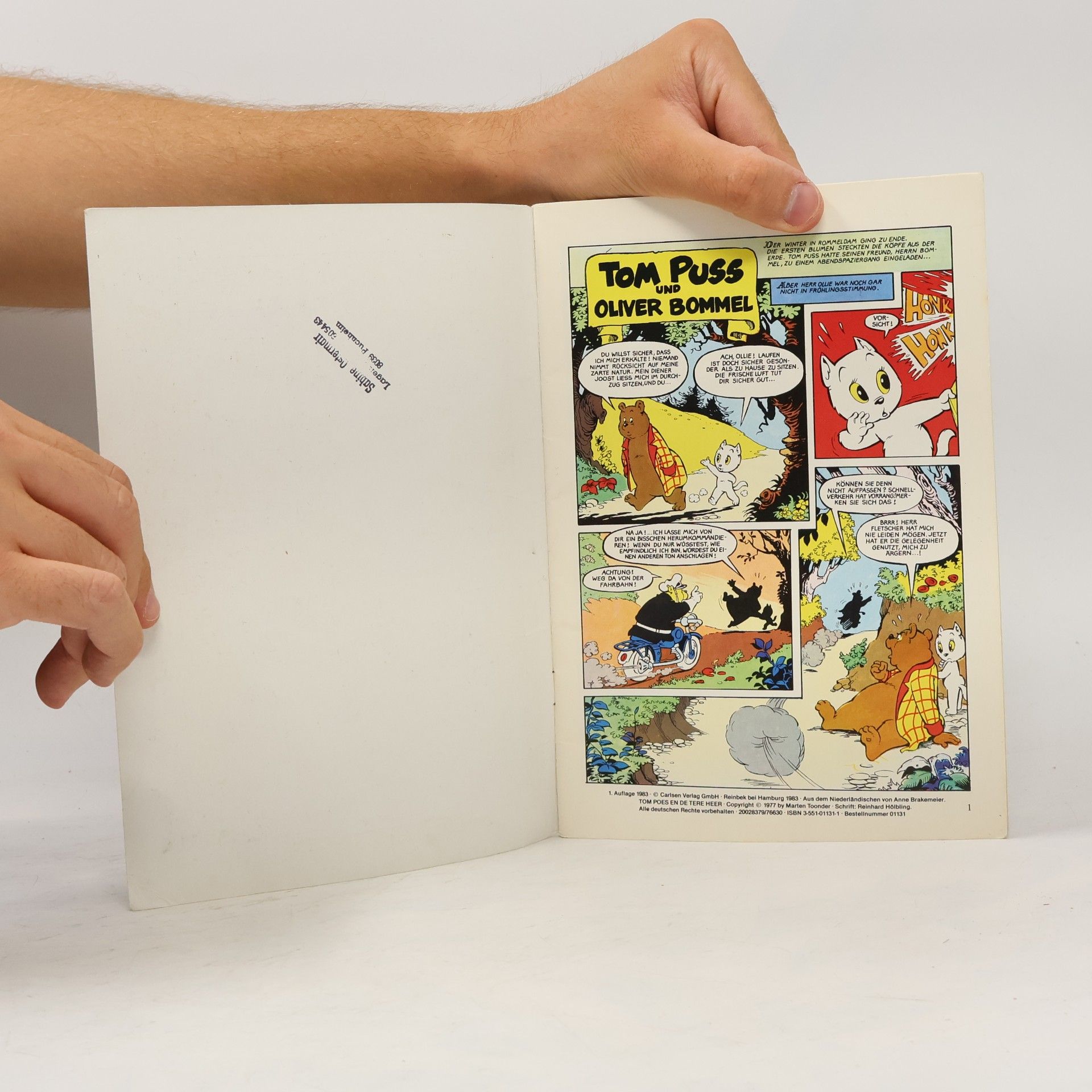 Marten Toonder Tom Puss und Oliver Bommel