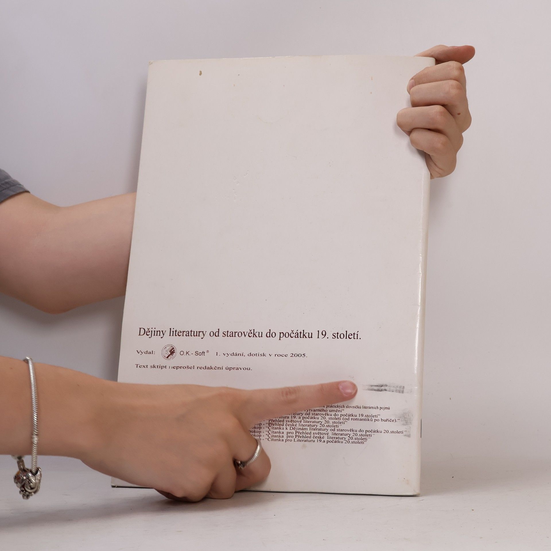 Vladimír Prokop Dějiny literatury od starověku do počátku 19. století