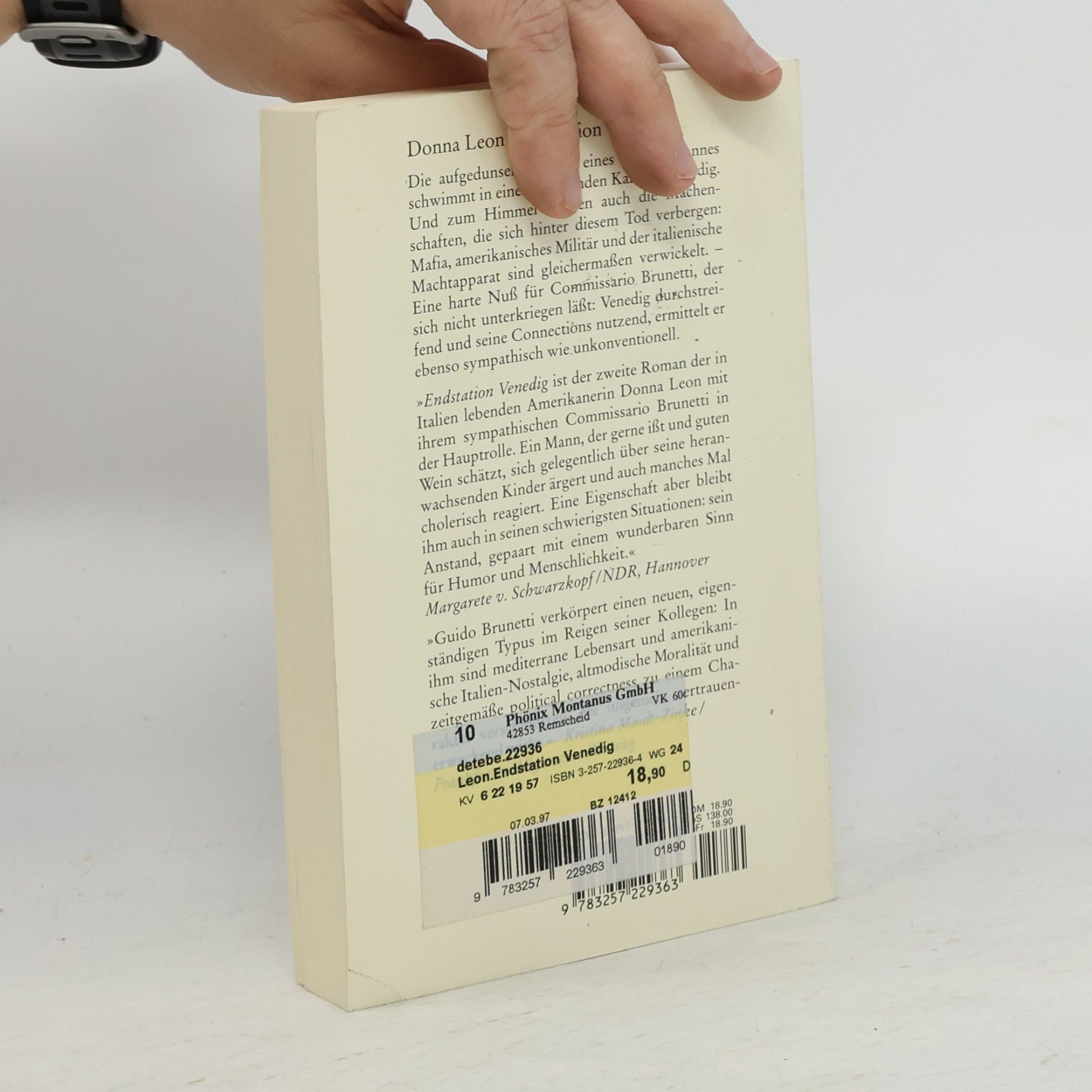 Donna Leon Endstation Venedig