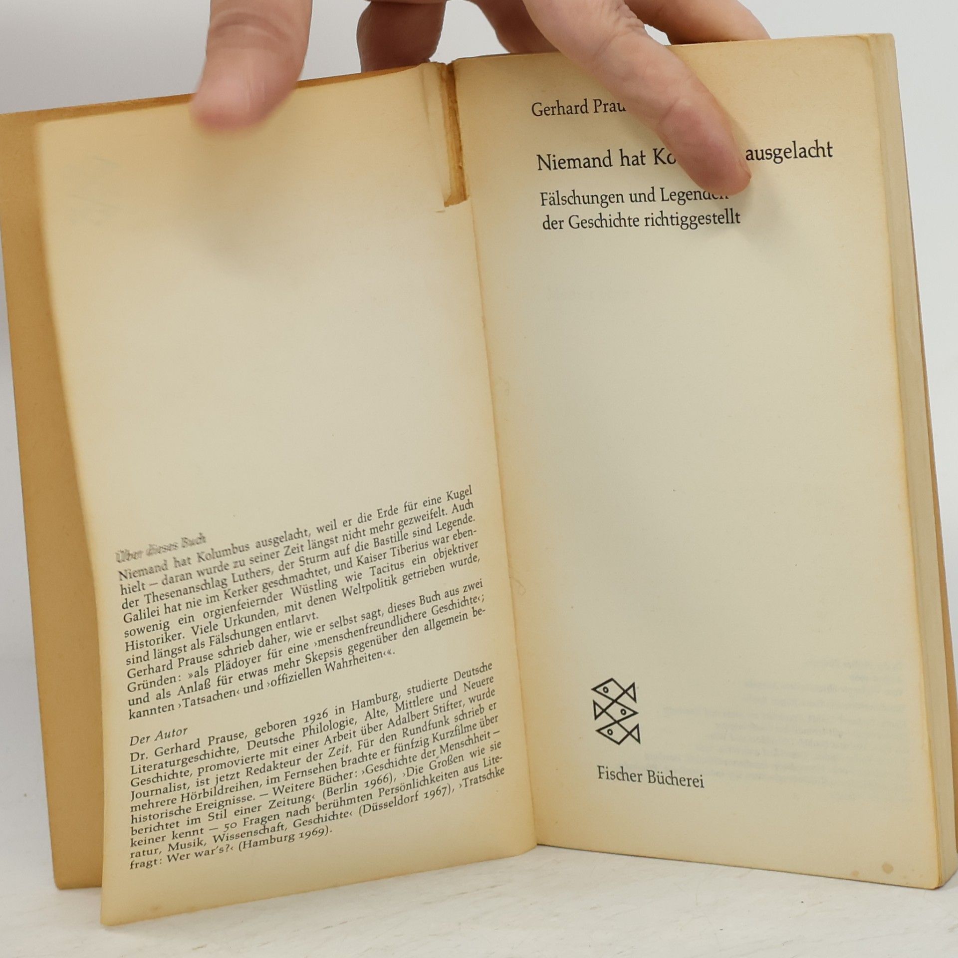 Gerhard Prause Niemand hat Kolumbus ausgelacht