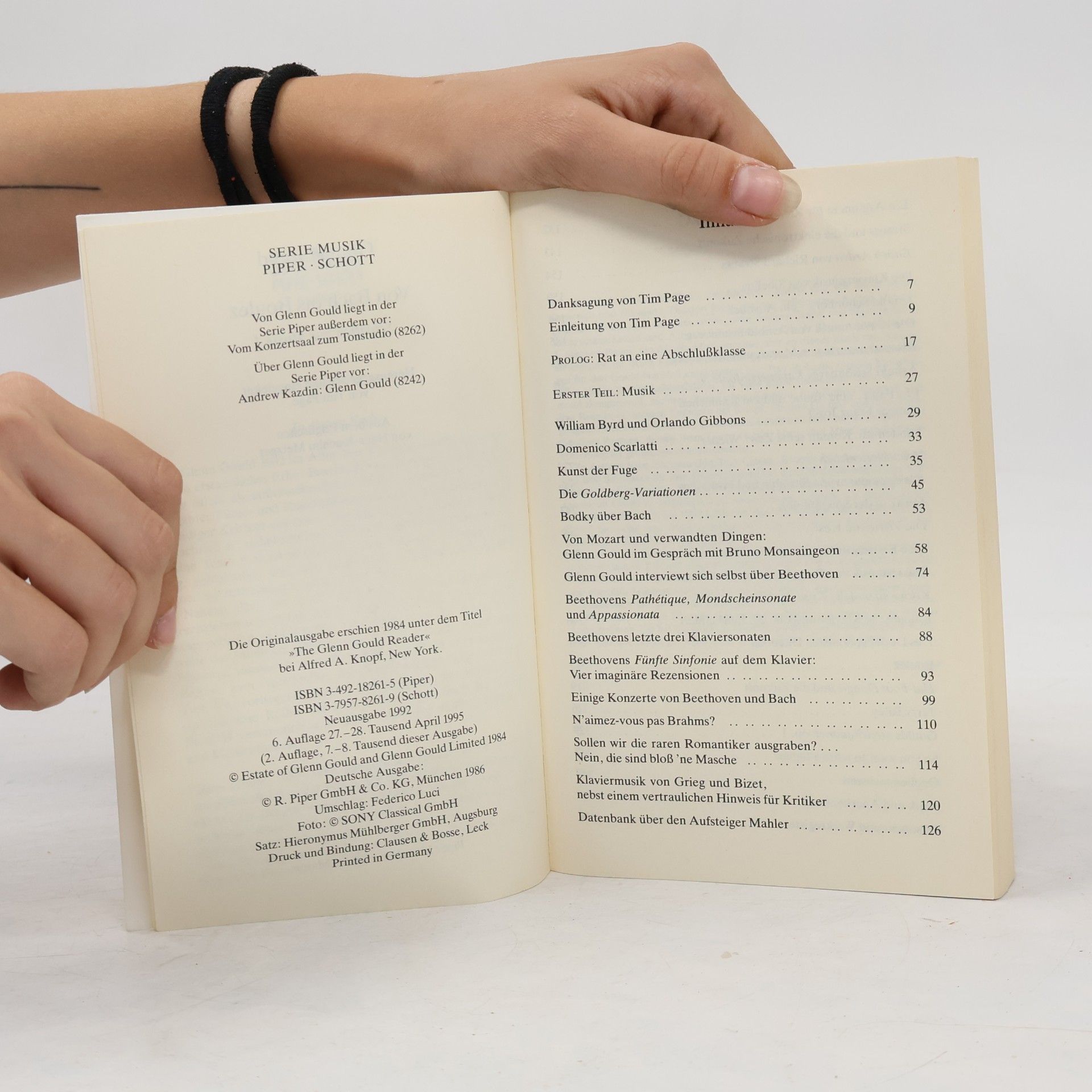 Glenn Gould Serie Musik: Schriften zur Musik I. Von Bach bis Boulez.