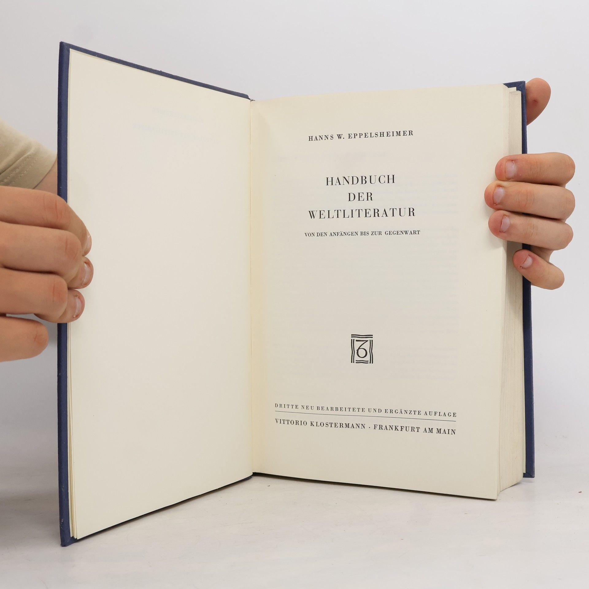 Hanns W. Eppelsheimer Handbuch der Weltliteratur