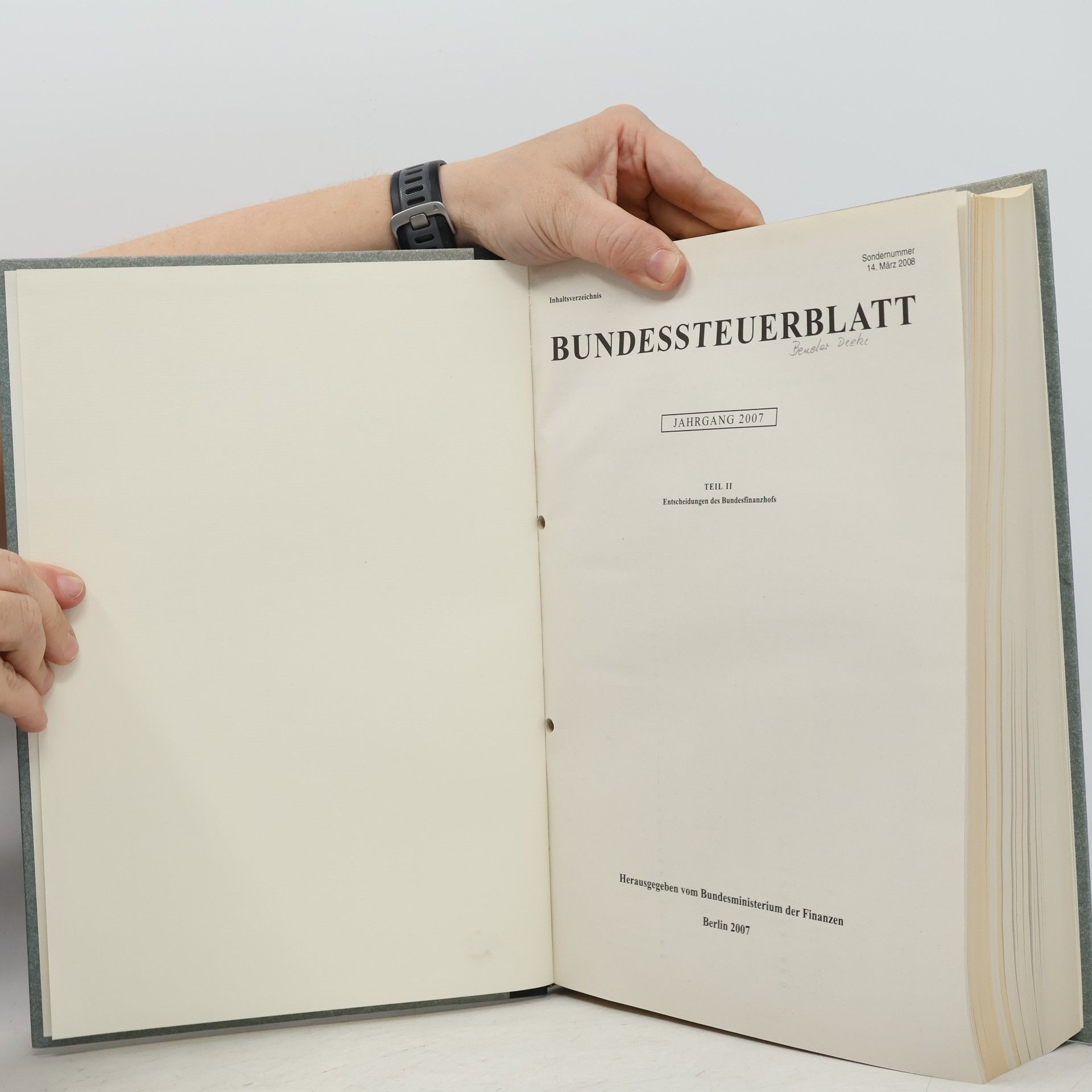 Autorenkollektiv Bundessteuerblatt. Teil II. Entscheidungen des Bundesfinanzhofs