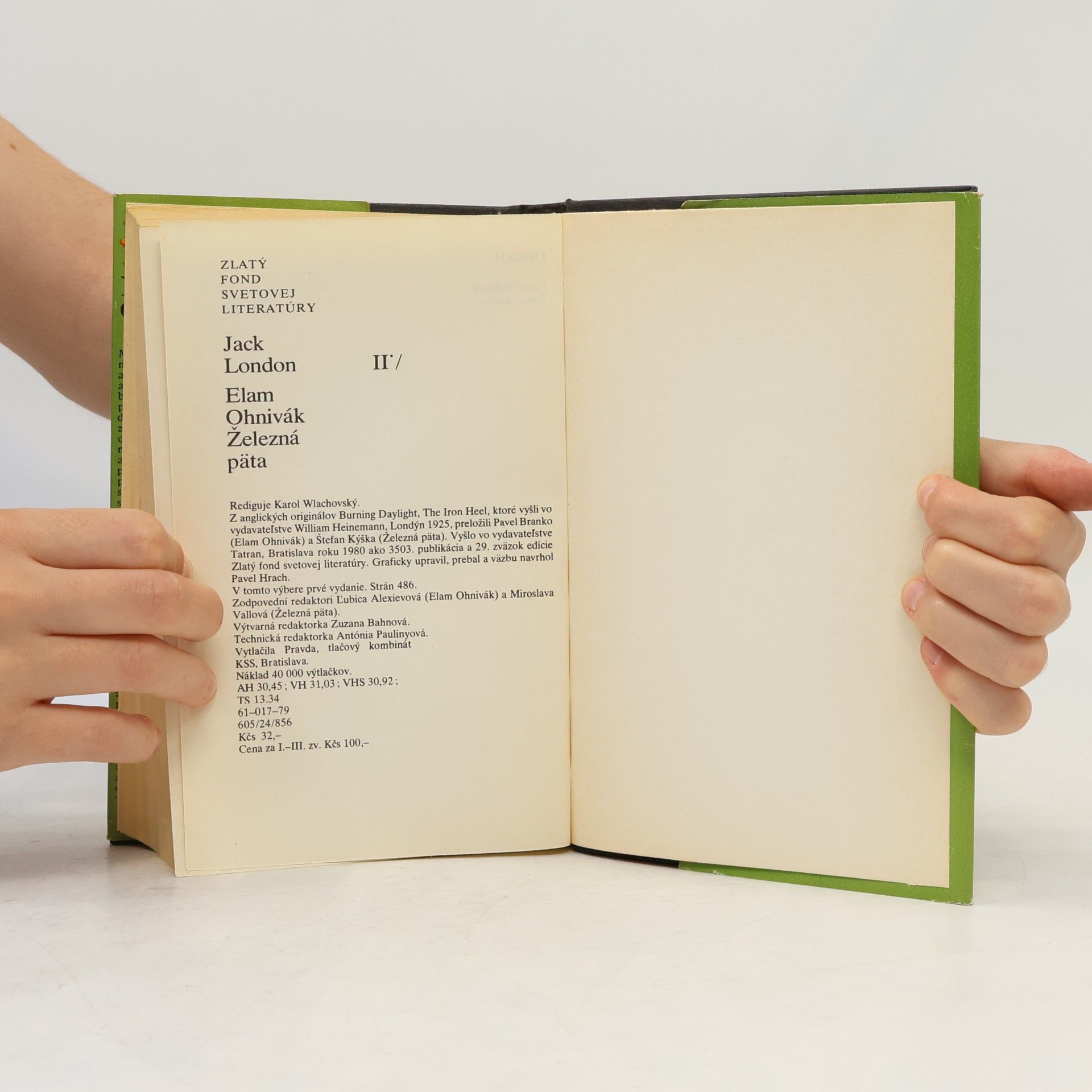 Jack London Elam Ohnivák. Železná päta