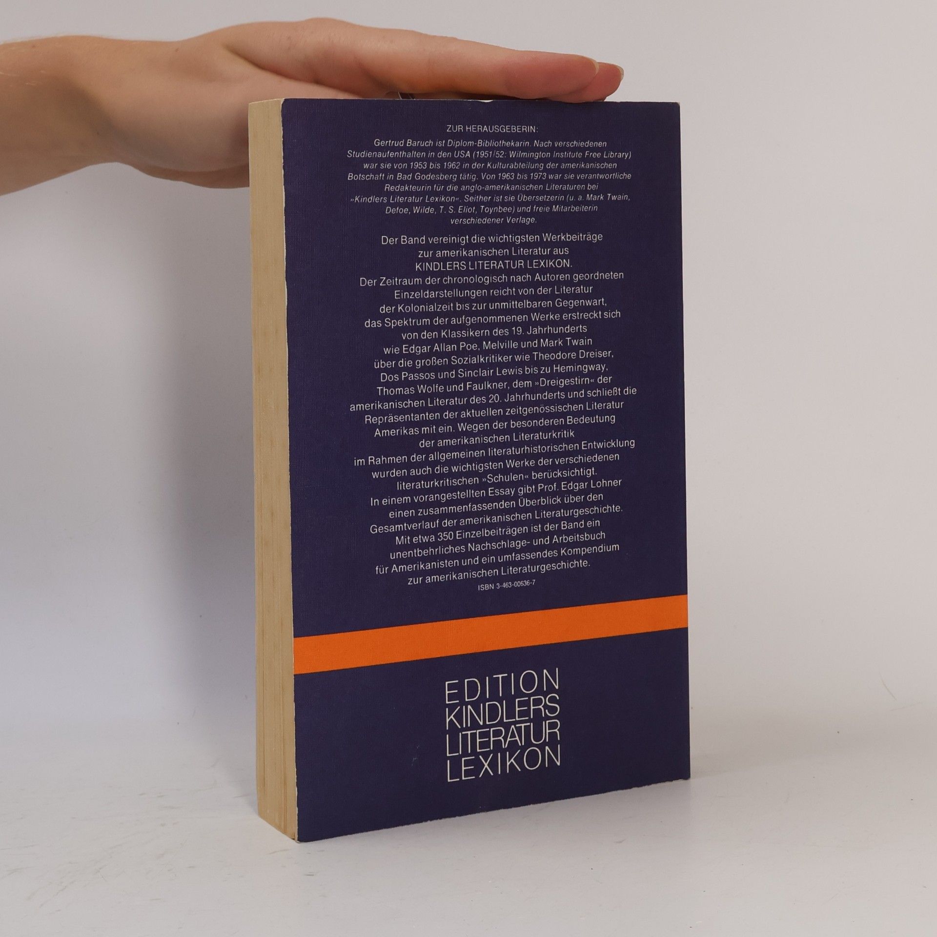 Gertrud Baruch Hauptwerke der amerikanischen Literatur