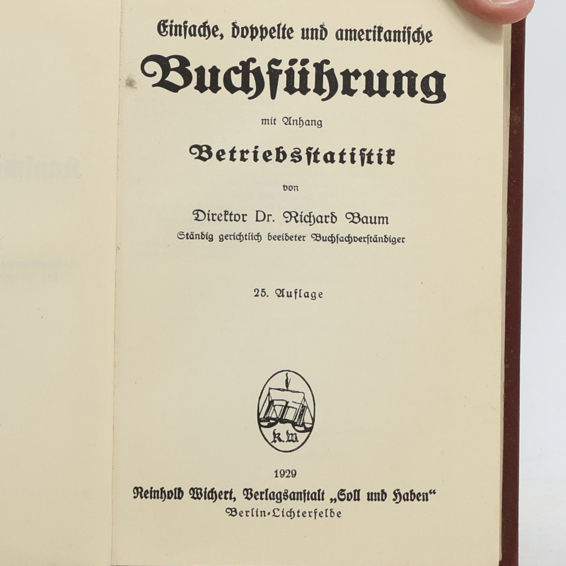 Richard Baum Neuzeitliche Buchhaltungsmethoden