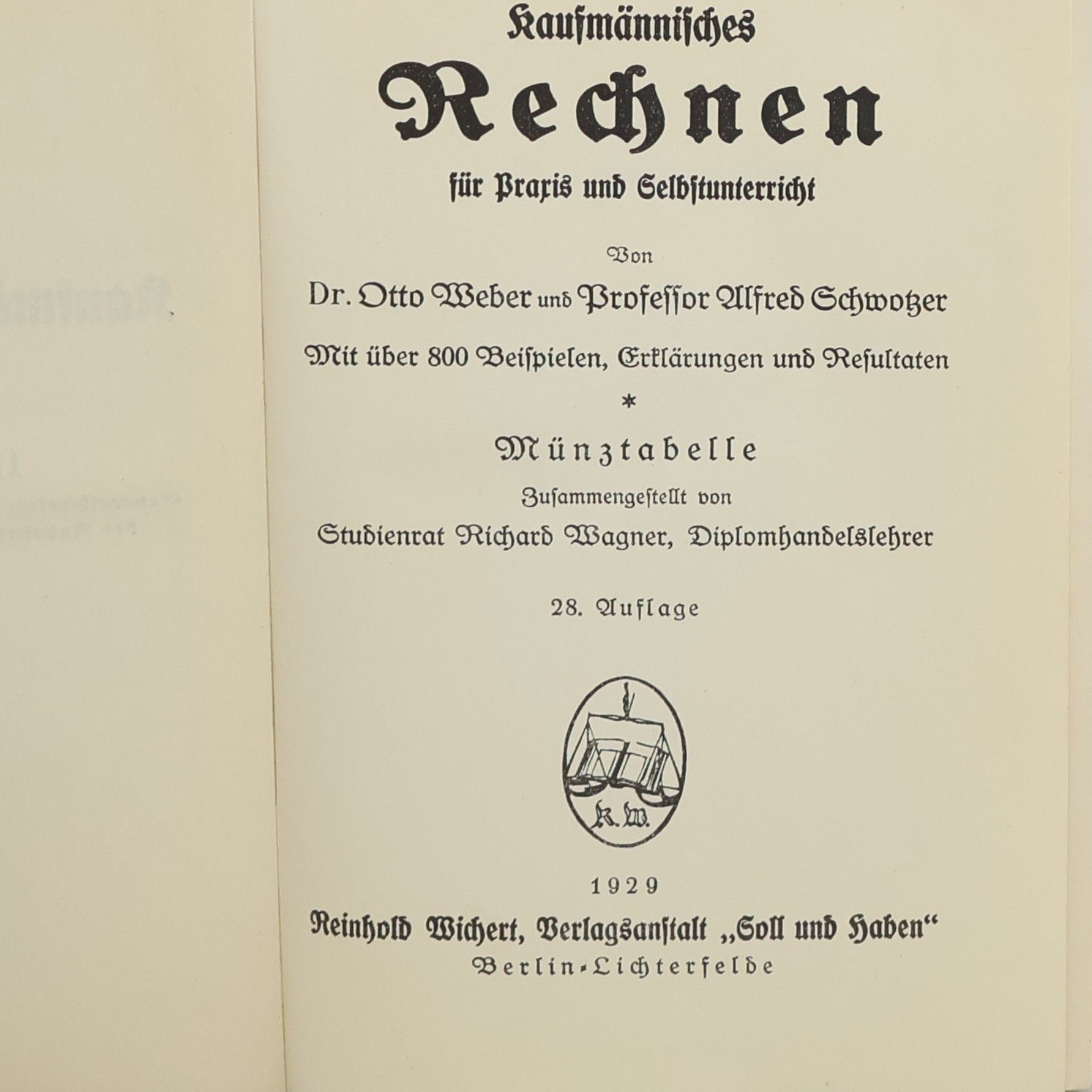 Richard Baum Neue Kaufmännische Bibliothek