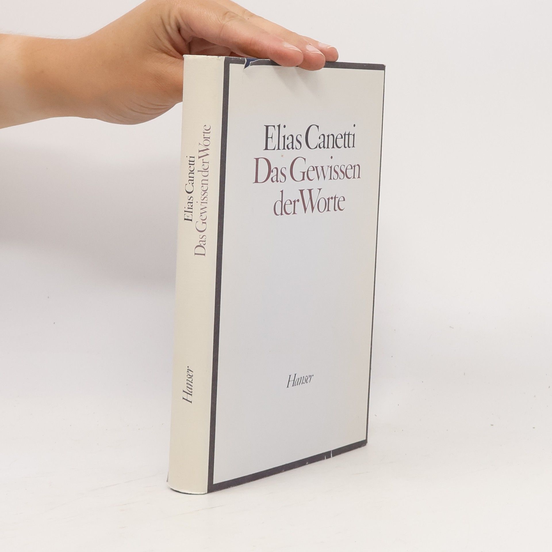 Elias Canetti Das Gewissen der Worte