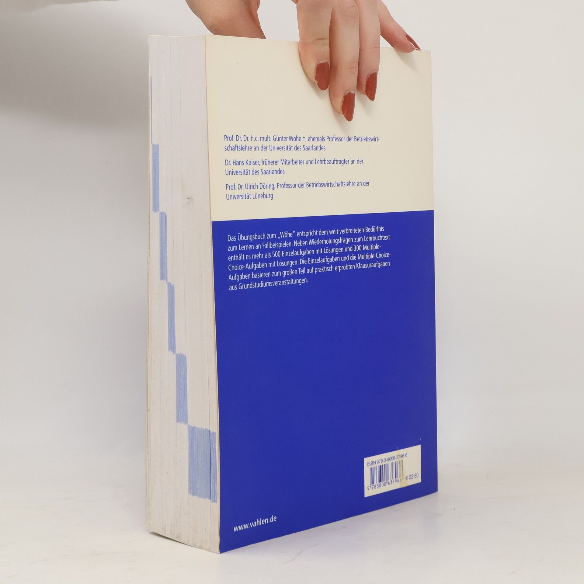 Günter Wöhe Übungsbuch zur Einführung in die allgemeine Betriebswirtschaftslehre