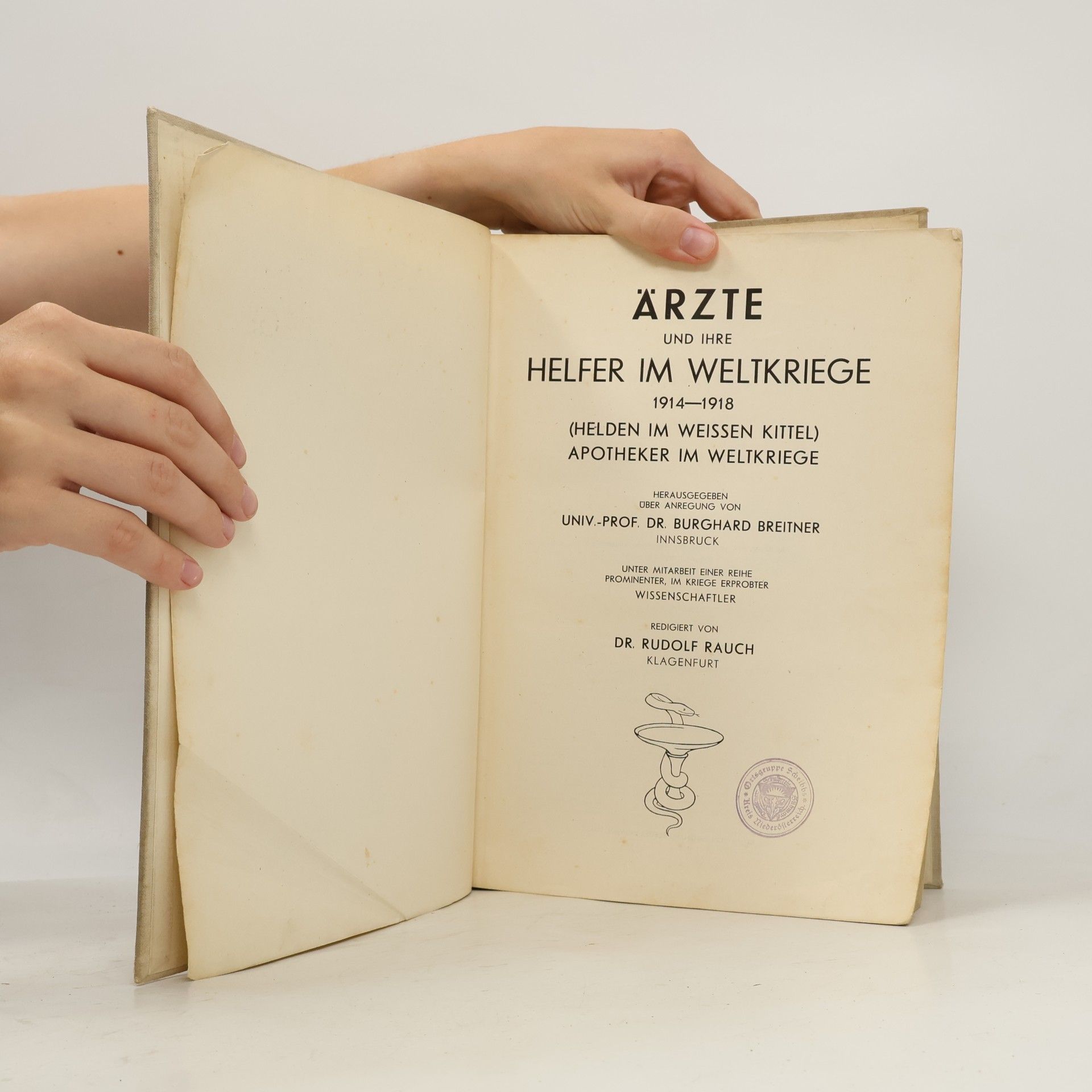 Burghard Breitner Ärzte und ihre helfer im Weltkriege