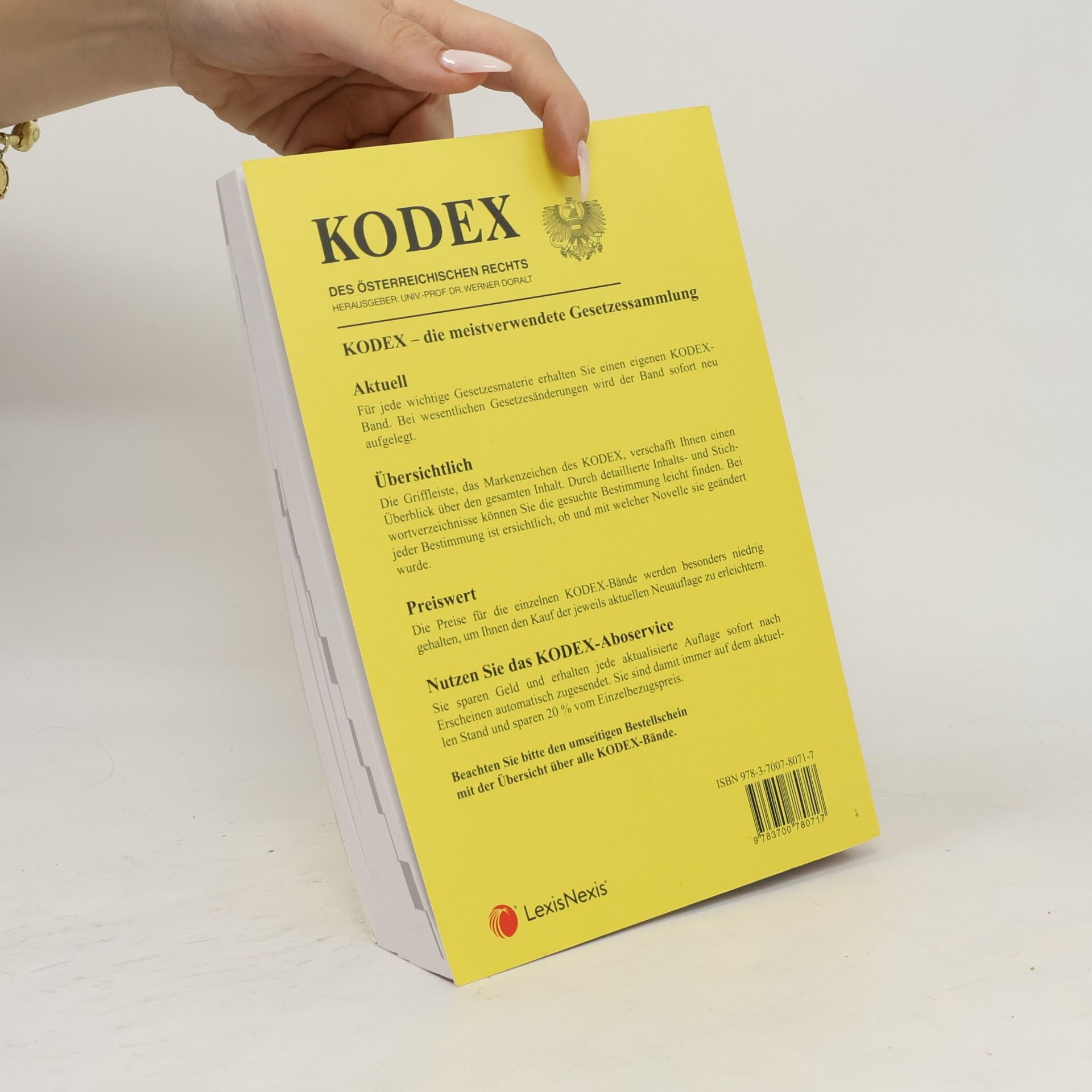 Werner Doralt Kodex - 11: Justizgesetze ABGB, UGB, ZPO, StGB mit Nebengesetzen 2023