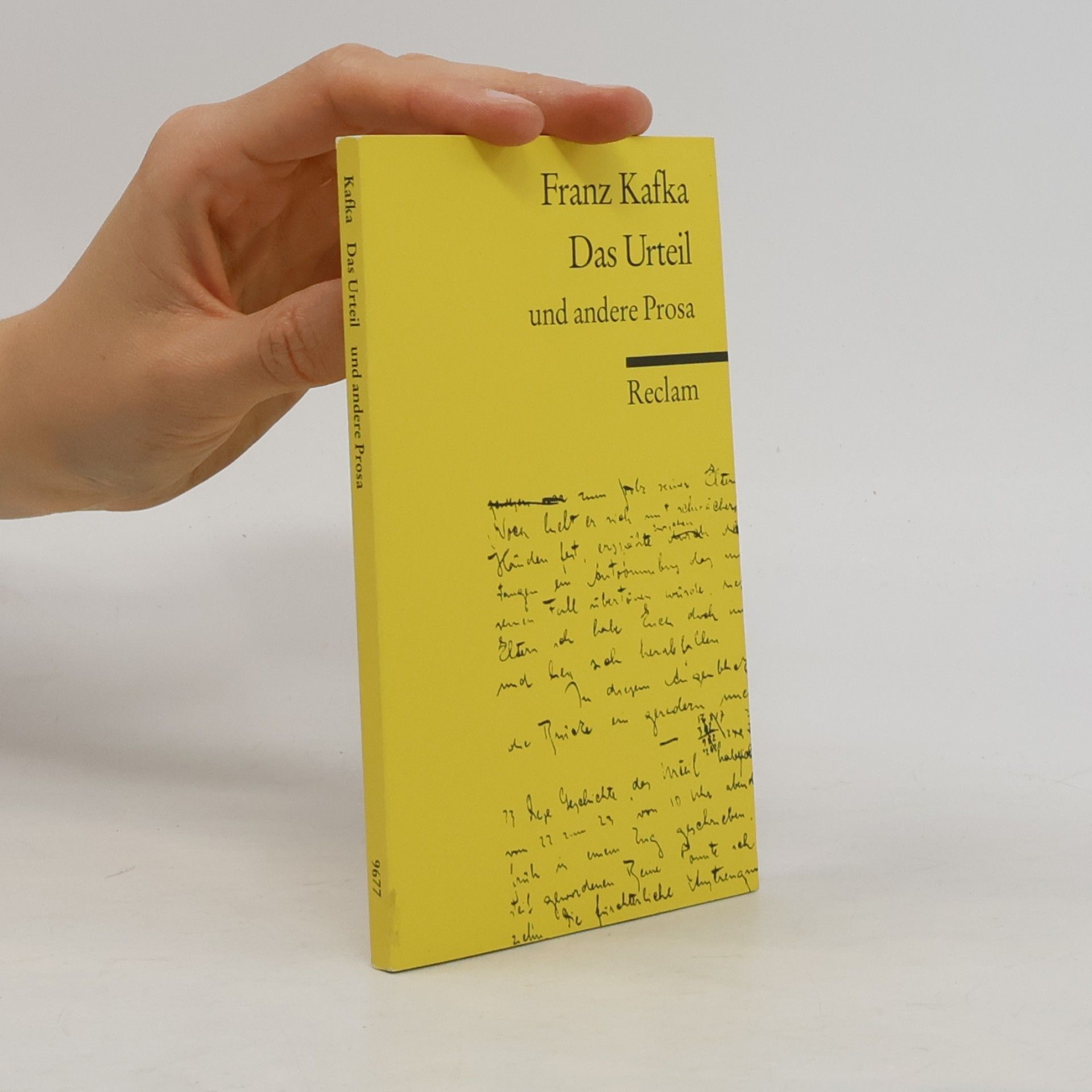 Franz Kafka Das Urteil Das Urteil und andere Prosa