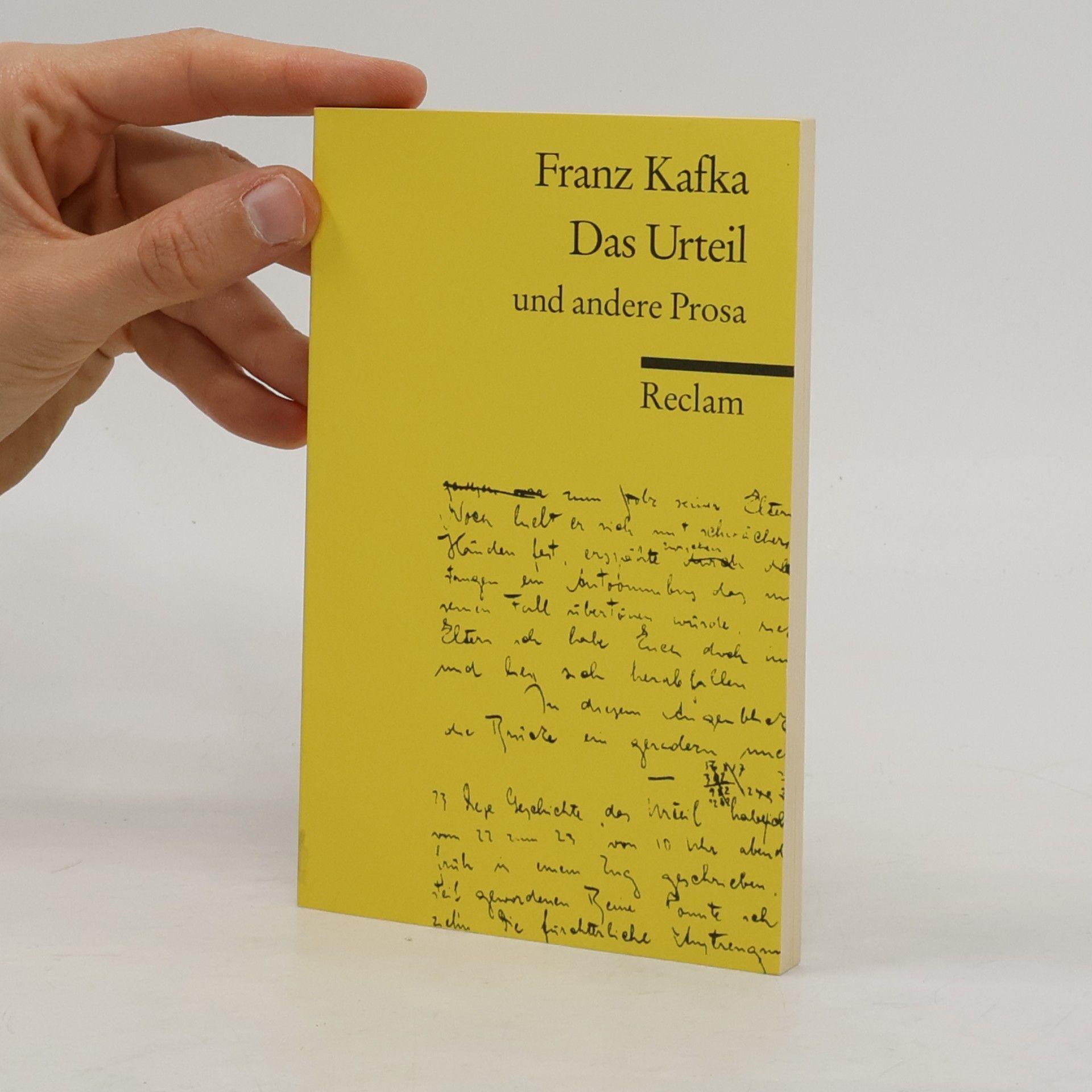 Franz Kafka Das Urteil Das Urteil und andere Prosa