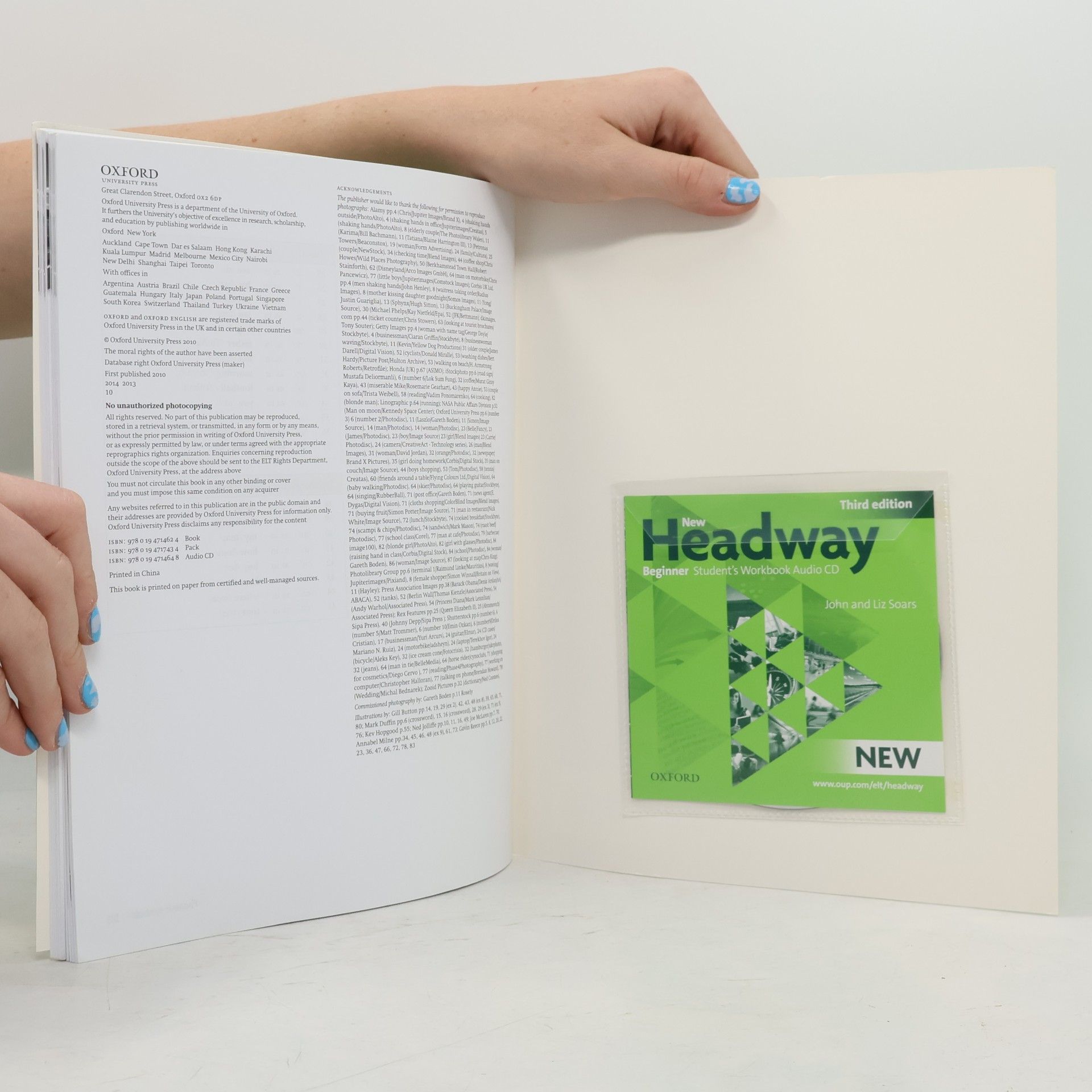 Liz Soars New Headway : Beginner Workbook with Key
