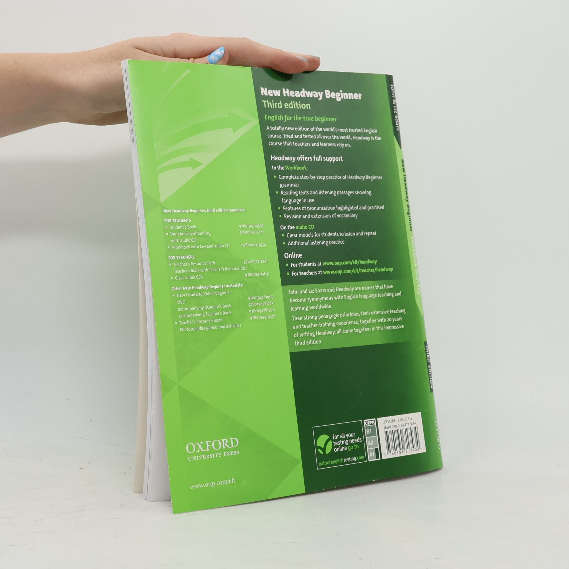 Liz Soars New Headway : Beginner Workbook with Key