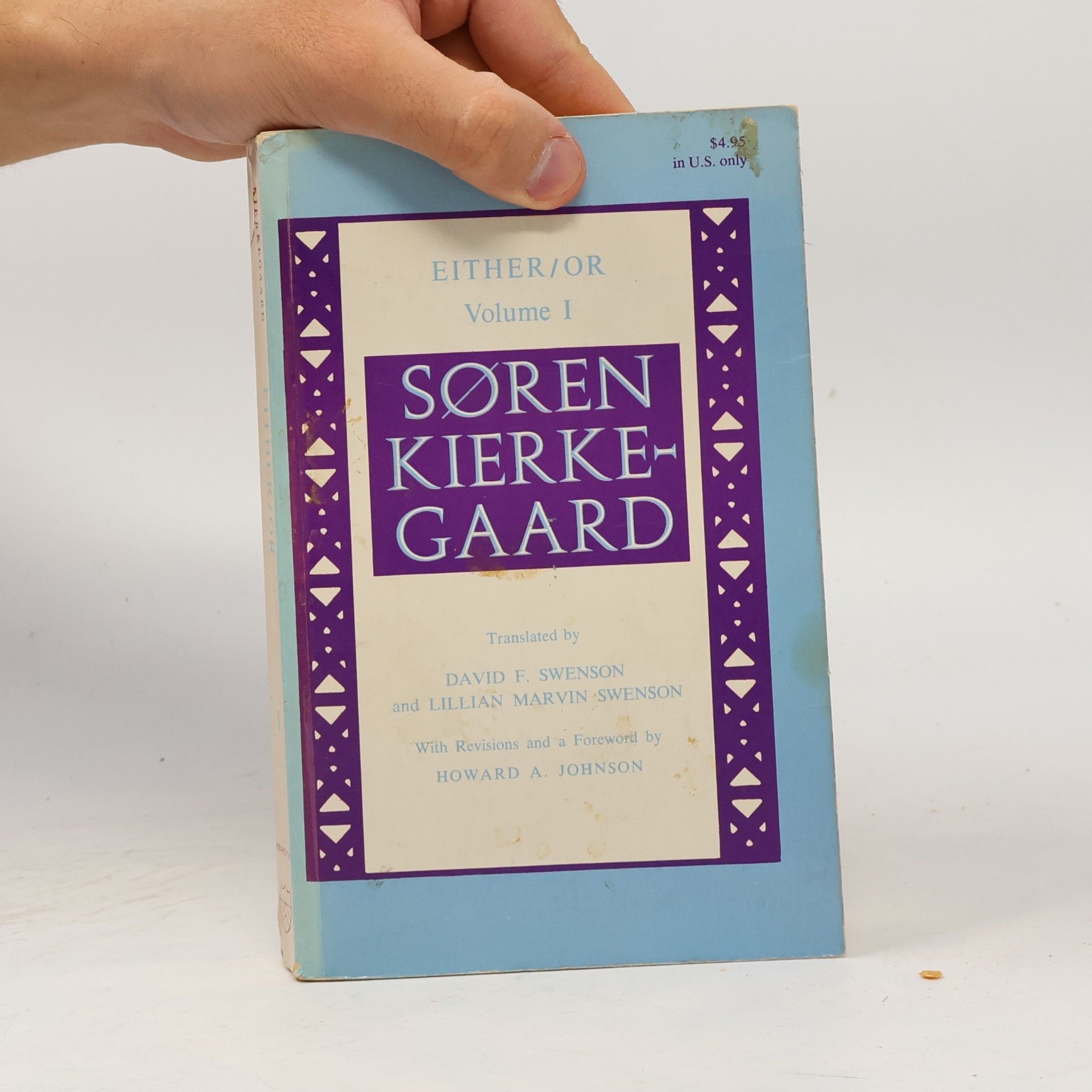 Søren Kierkegaard Either/or, Volume I.