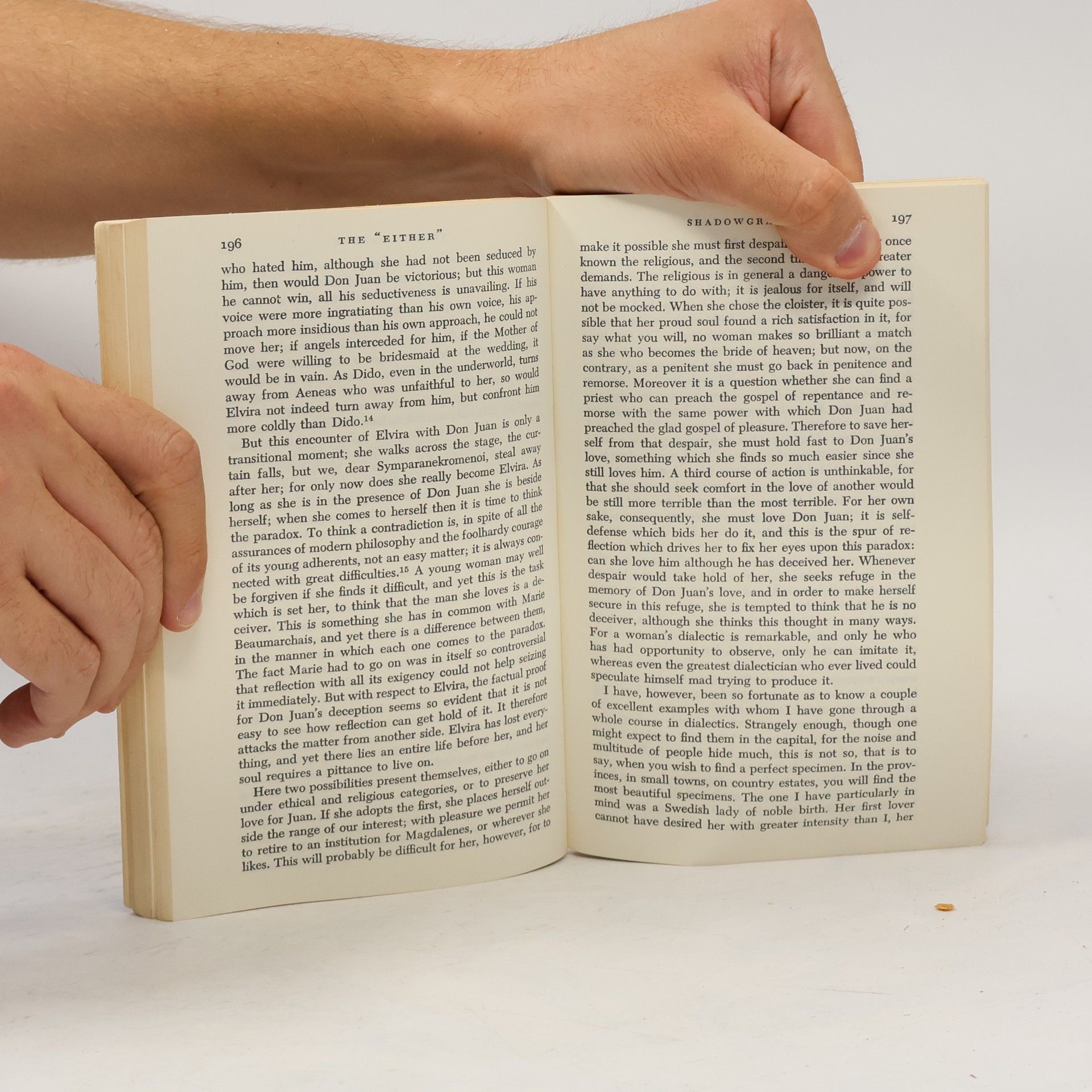 Søren Kierkegaard Either/or, Volume I.