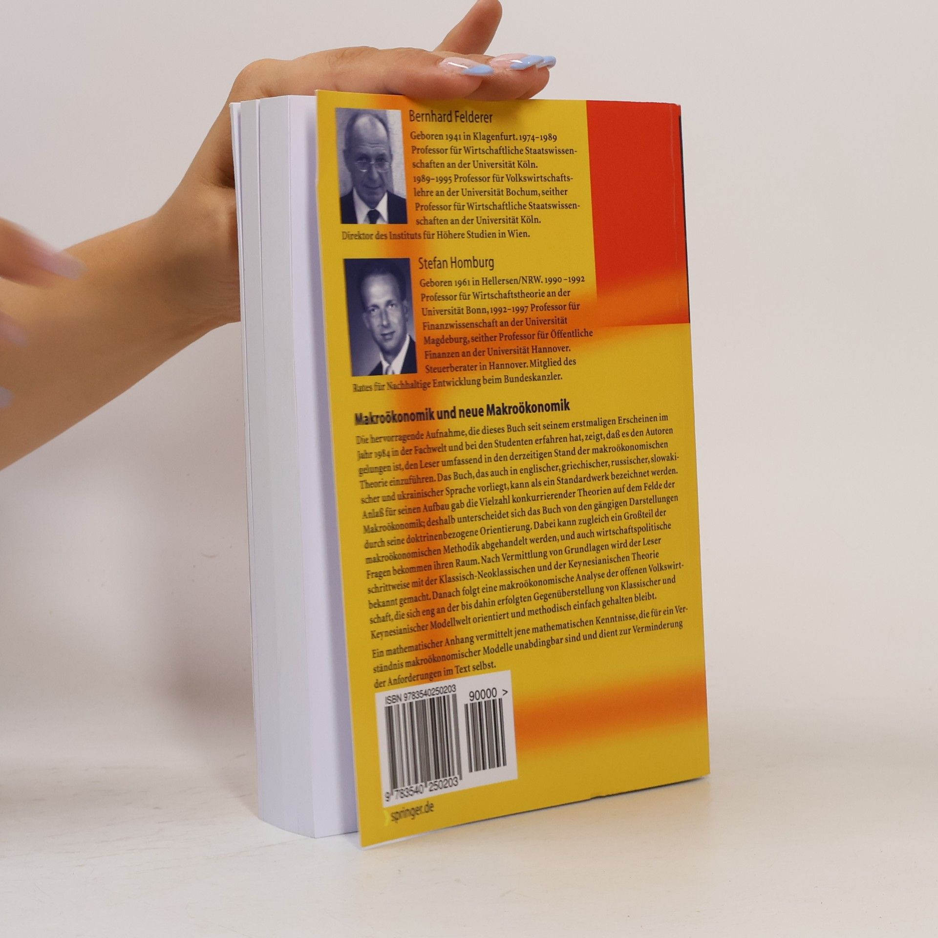 Bernhard Felderer Makroökonomik und neue Makroökonomik