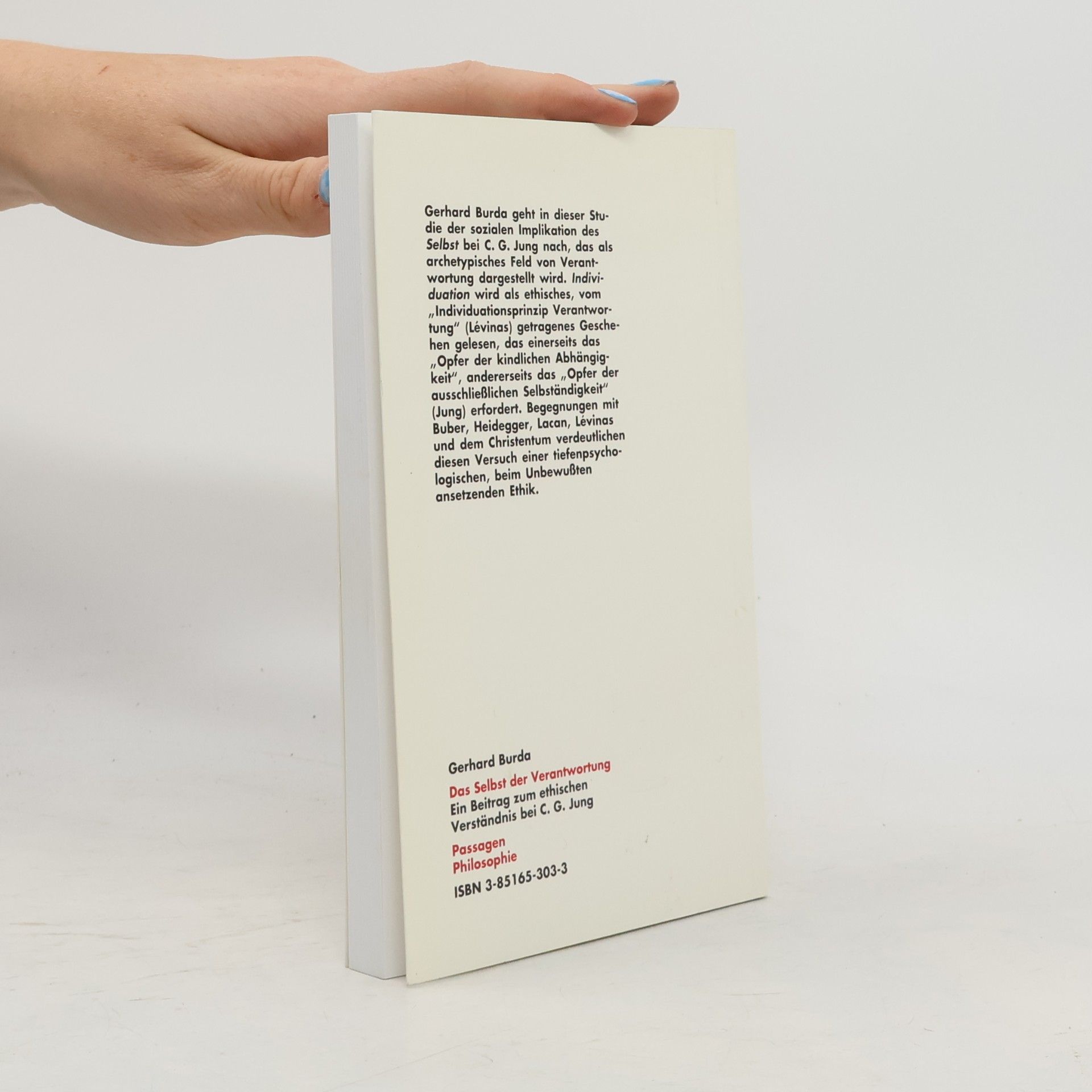 Gerhard Burda Passagen Philosophie: Das Selbst der Verantwortung