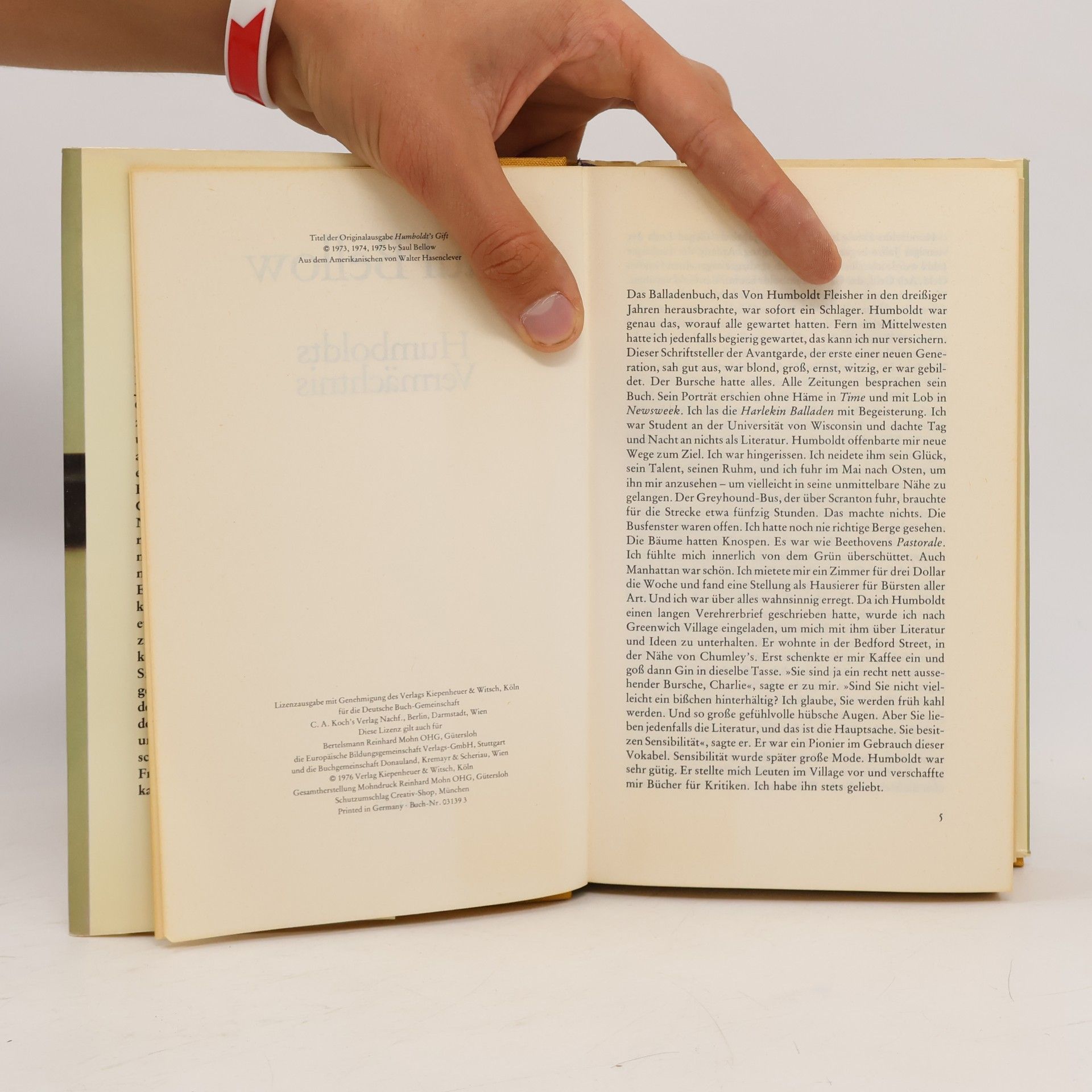 Saul Bellow Humboldts Vermächtnis