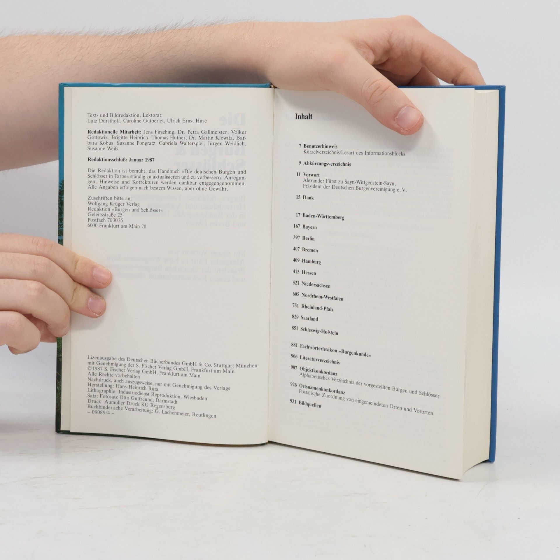 Autorenkollektiv Die deutschen Burgen und Schlösser in Farbe