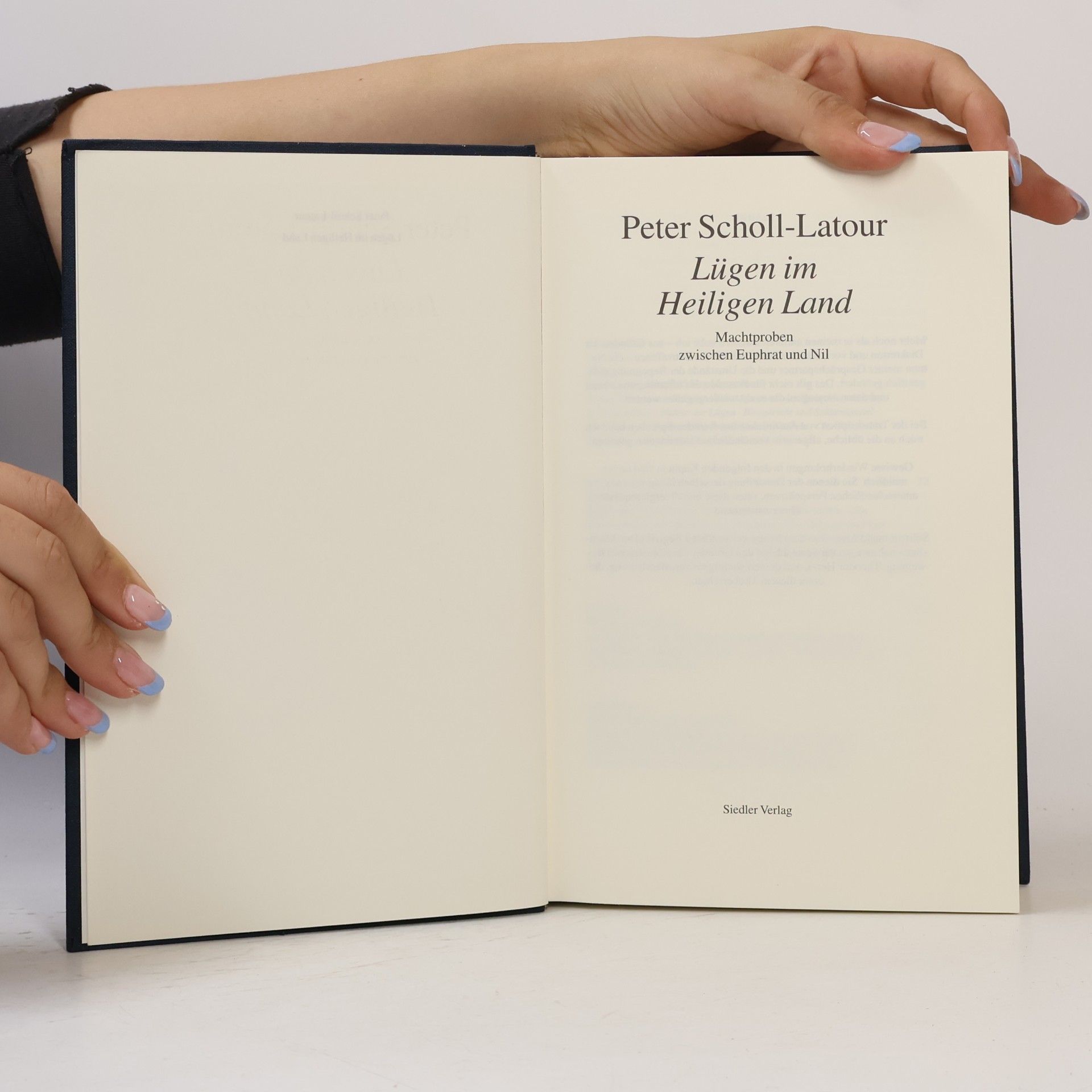 Peter Scholl-Latour Lügen im Heiligen Land