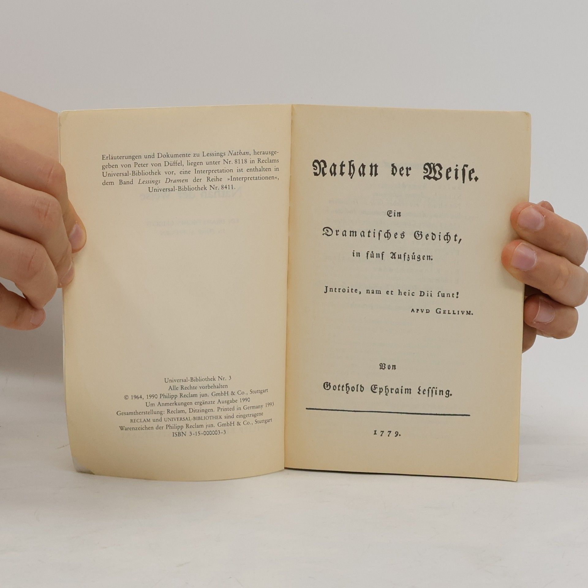 Gotthold Ephraim Lessing Nathan der Weise