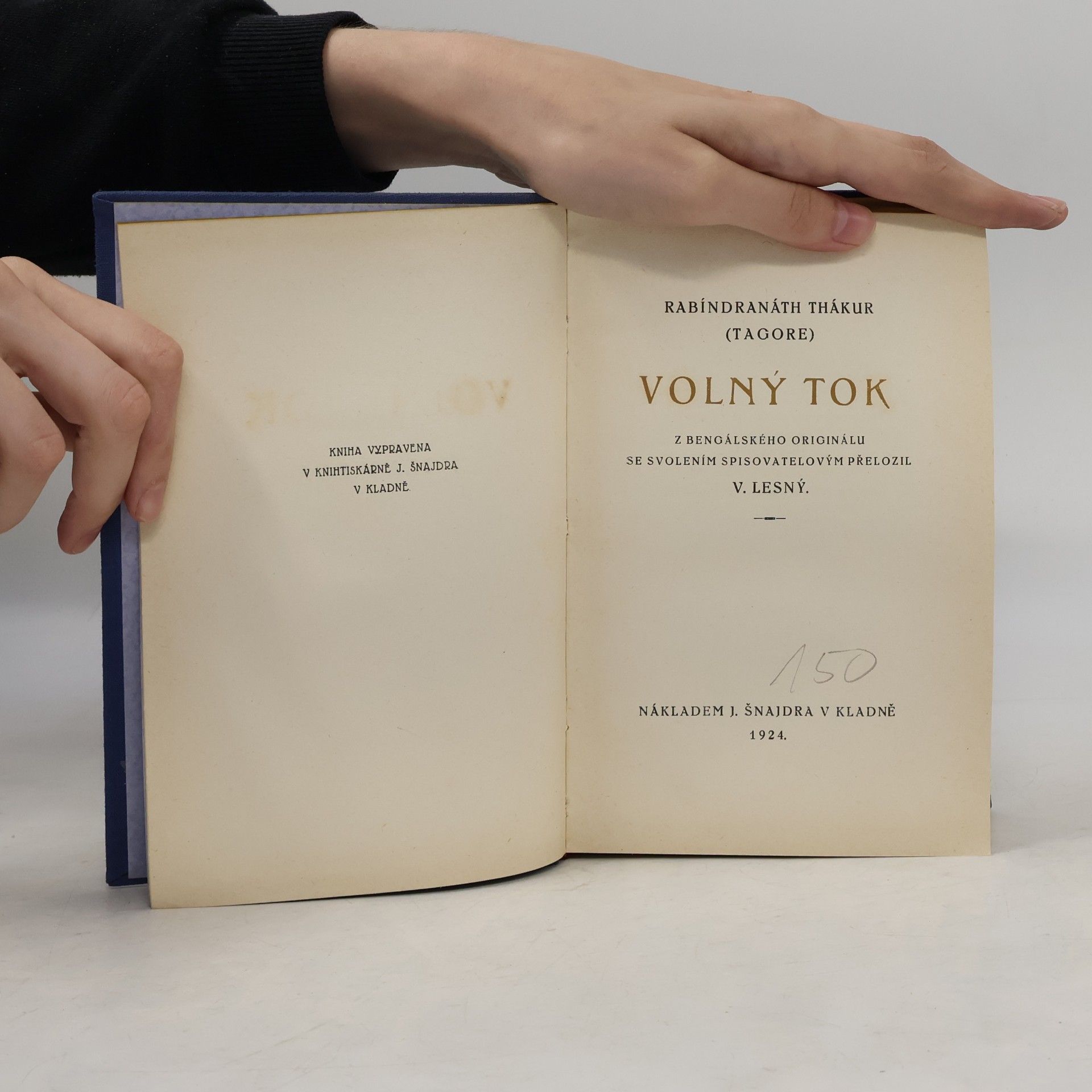 Rabindranath Tagore Volný tok