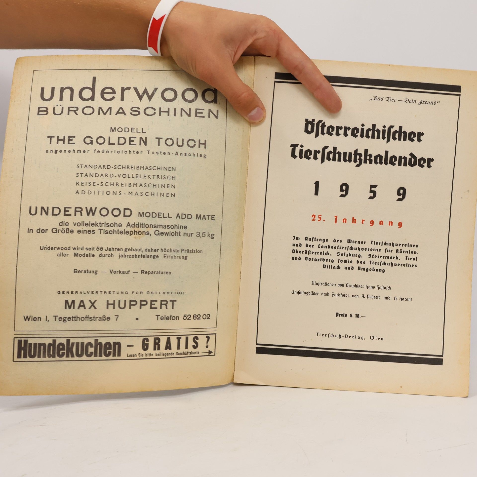 kolektiv Österreichischer Tierschutzkalender 1959
