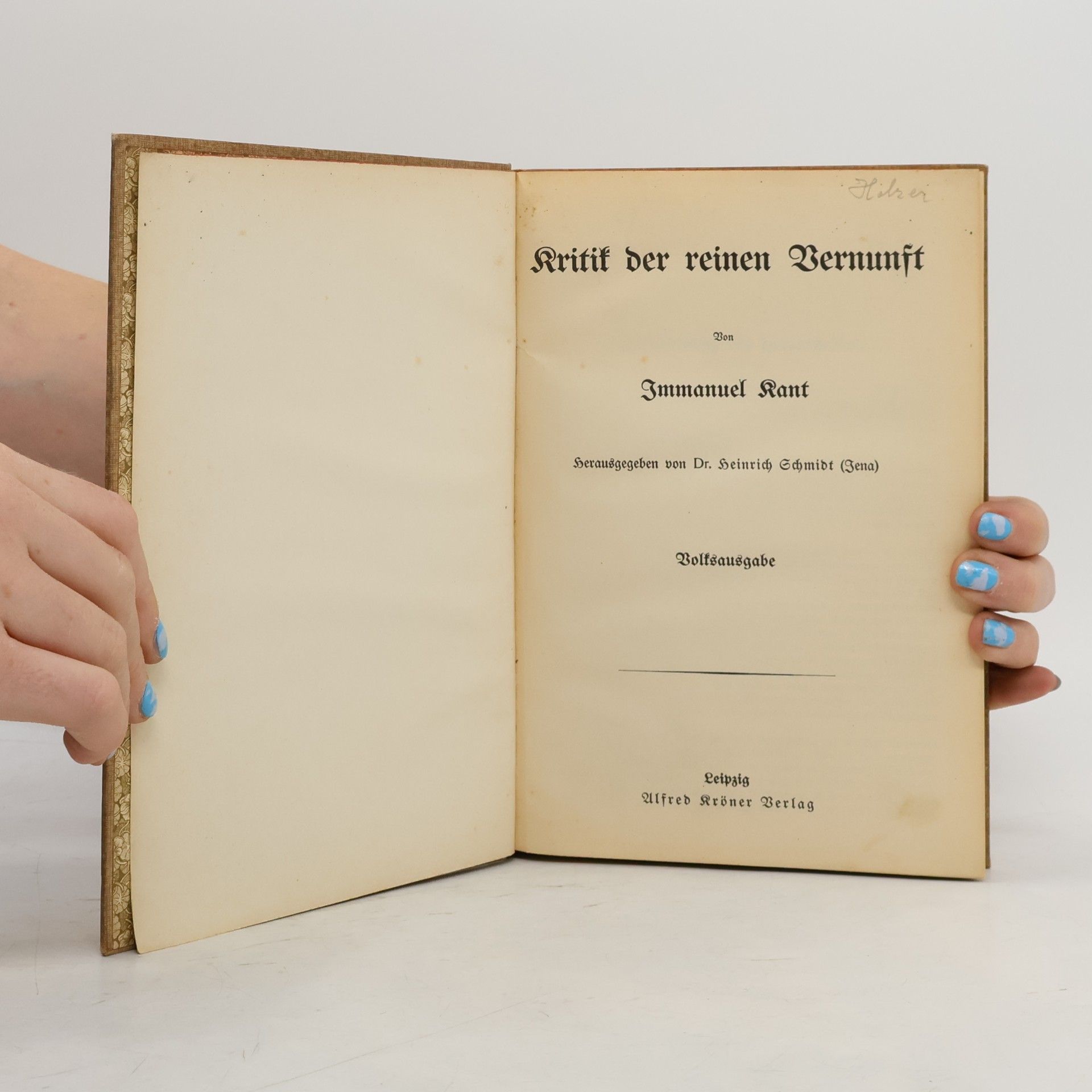 Immanuel Kant Kritik der reinen Vernunft