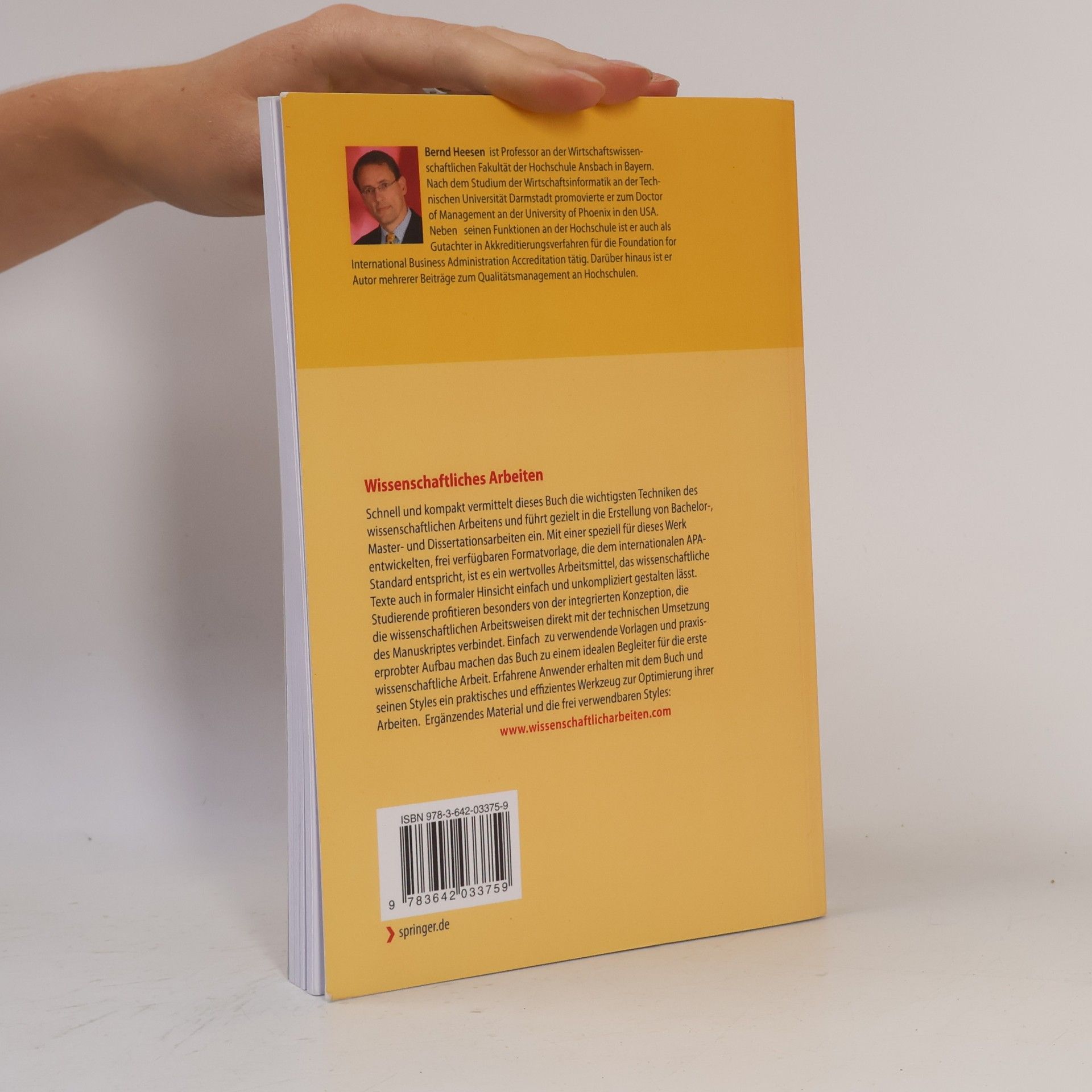 Bernd Heesen Wissenschaftliches Arbeiten