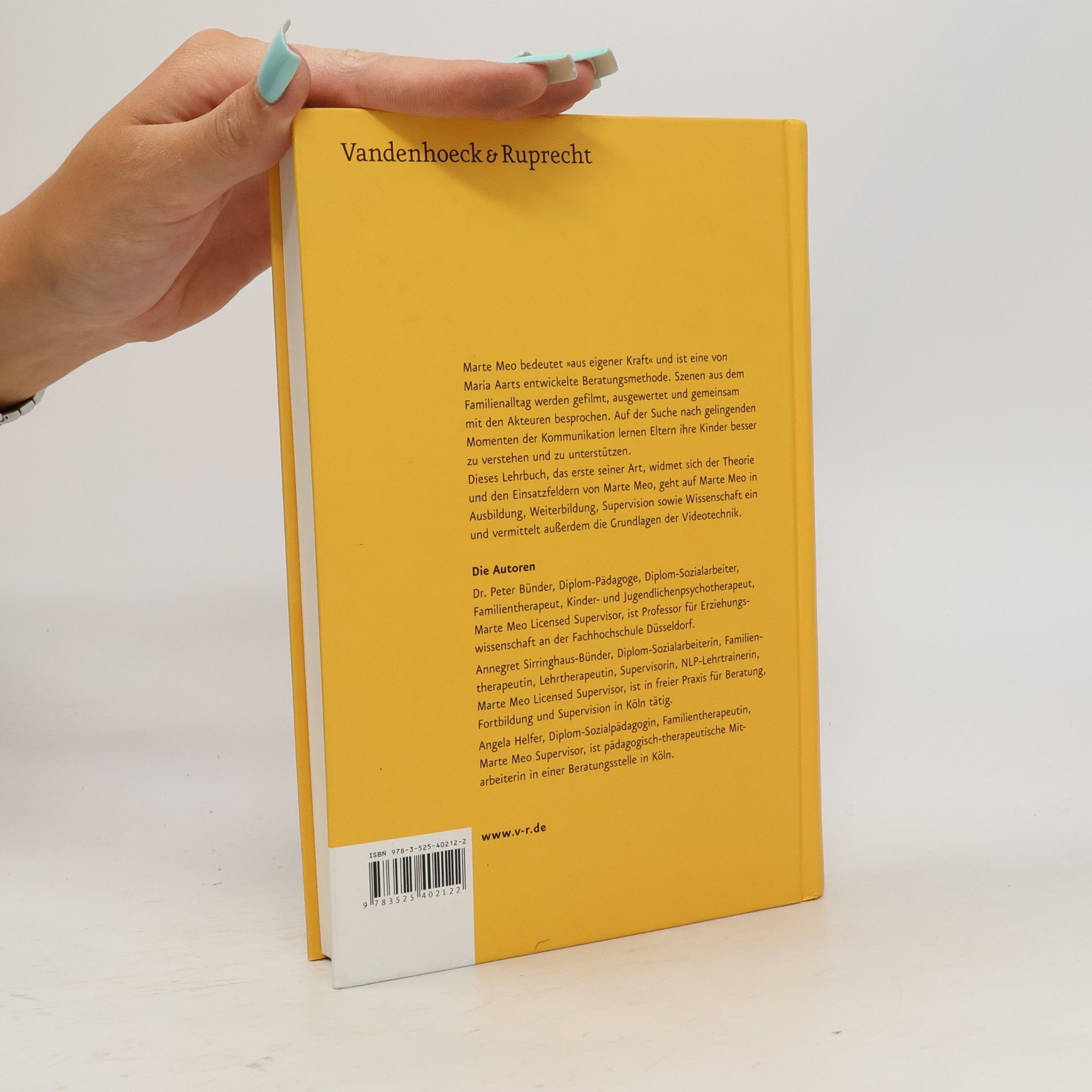 Peter Bünder Lehrbuch der Marte-Meo-Methode