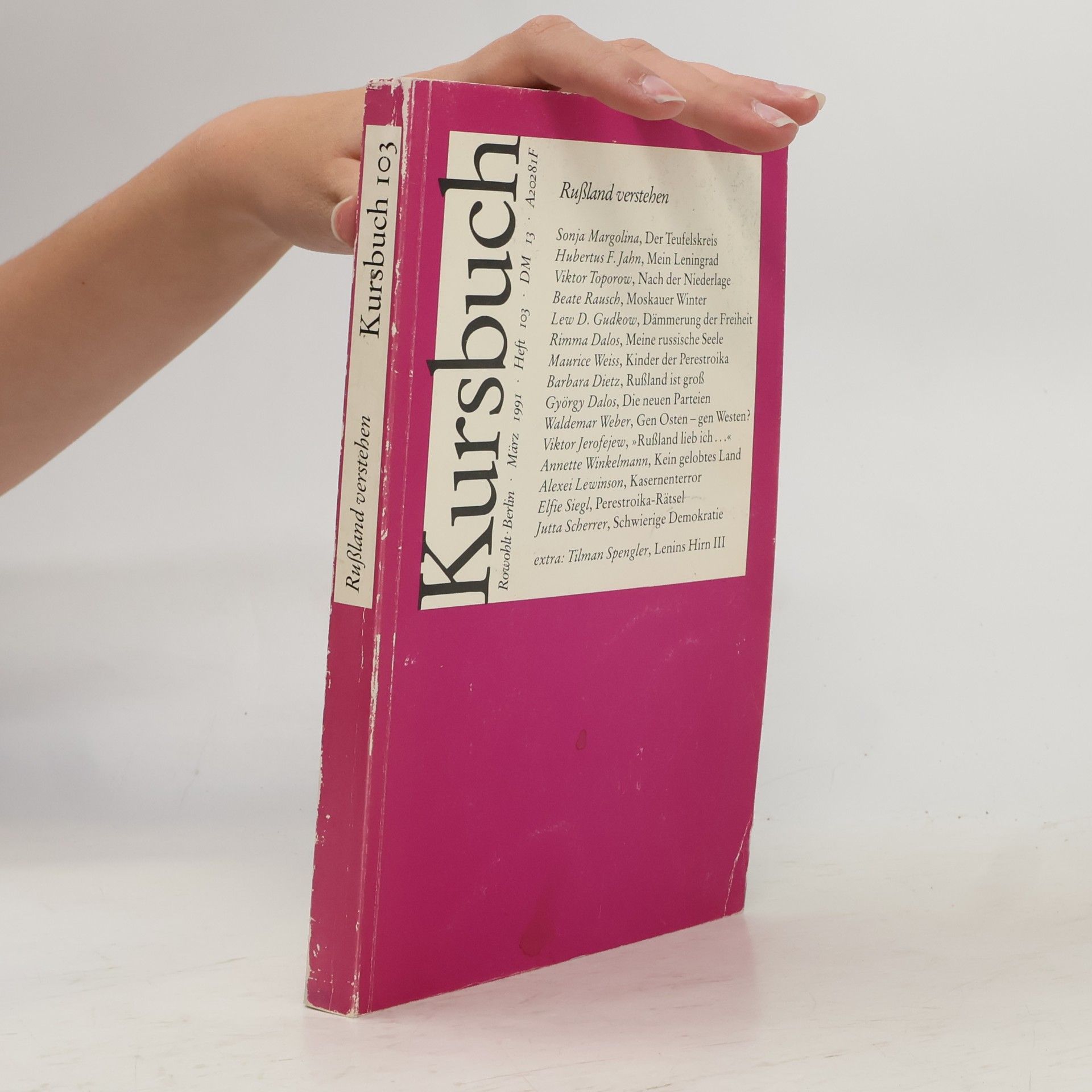 Kolektiv autorů Kursbuch 103/1991