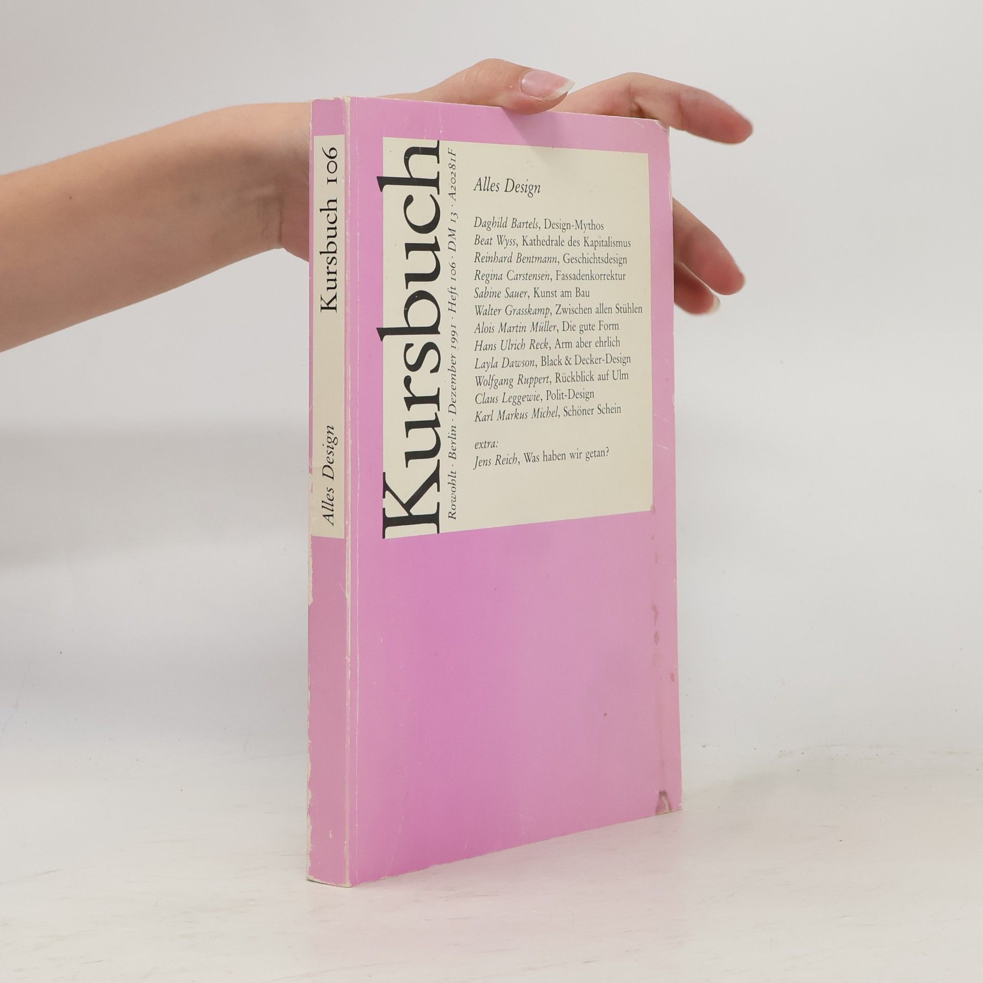 Autorenkollektiv Kursbuch 106. Alles Design