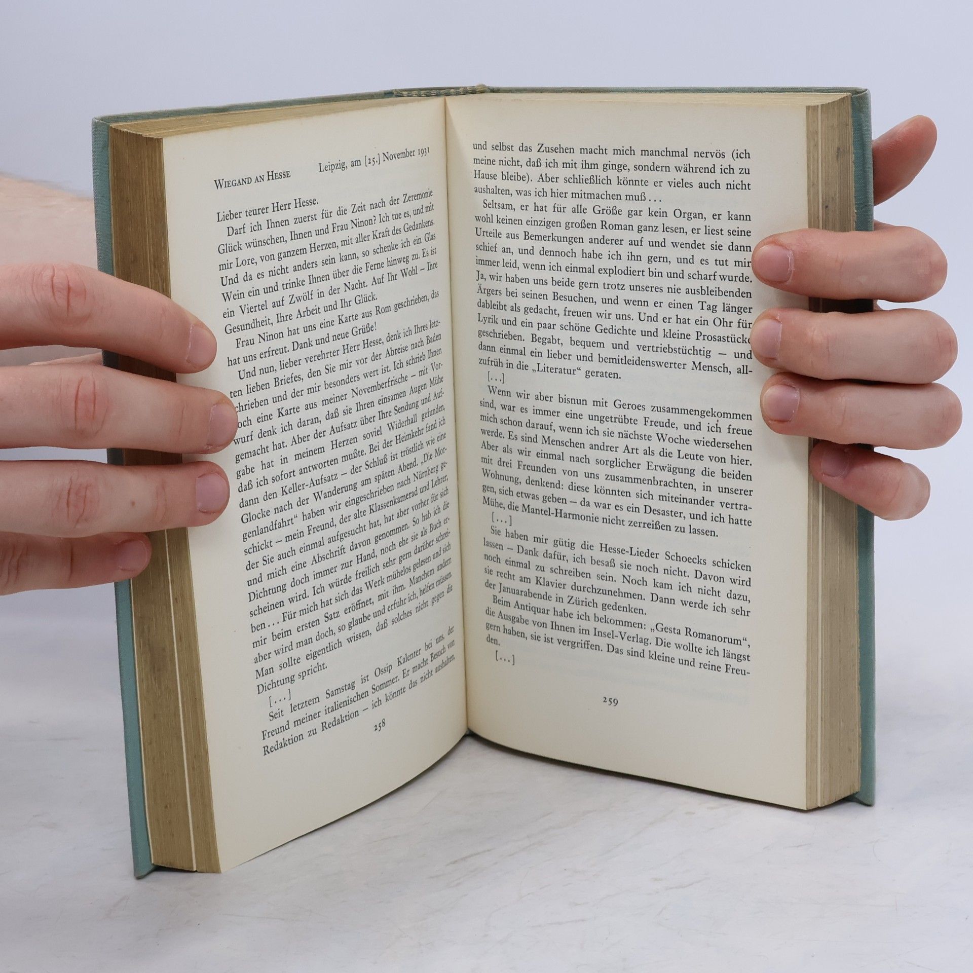 Hermann Hesse Briefwechsel mit Heinrich Wiegand