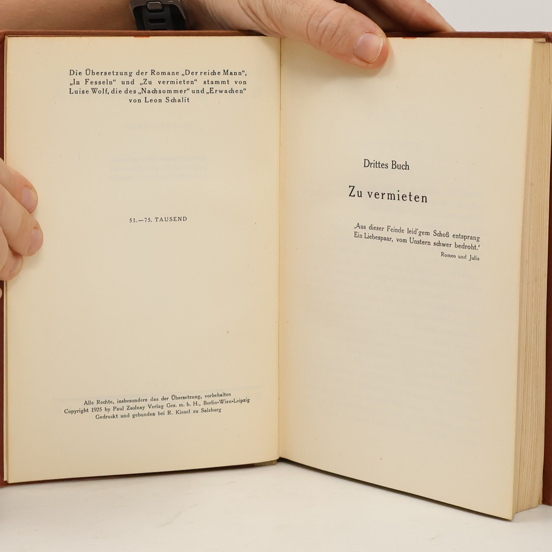 John Galsworthy Die Forsyte Saga III. Zu vermieten