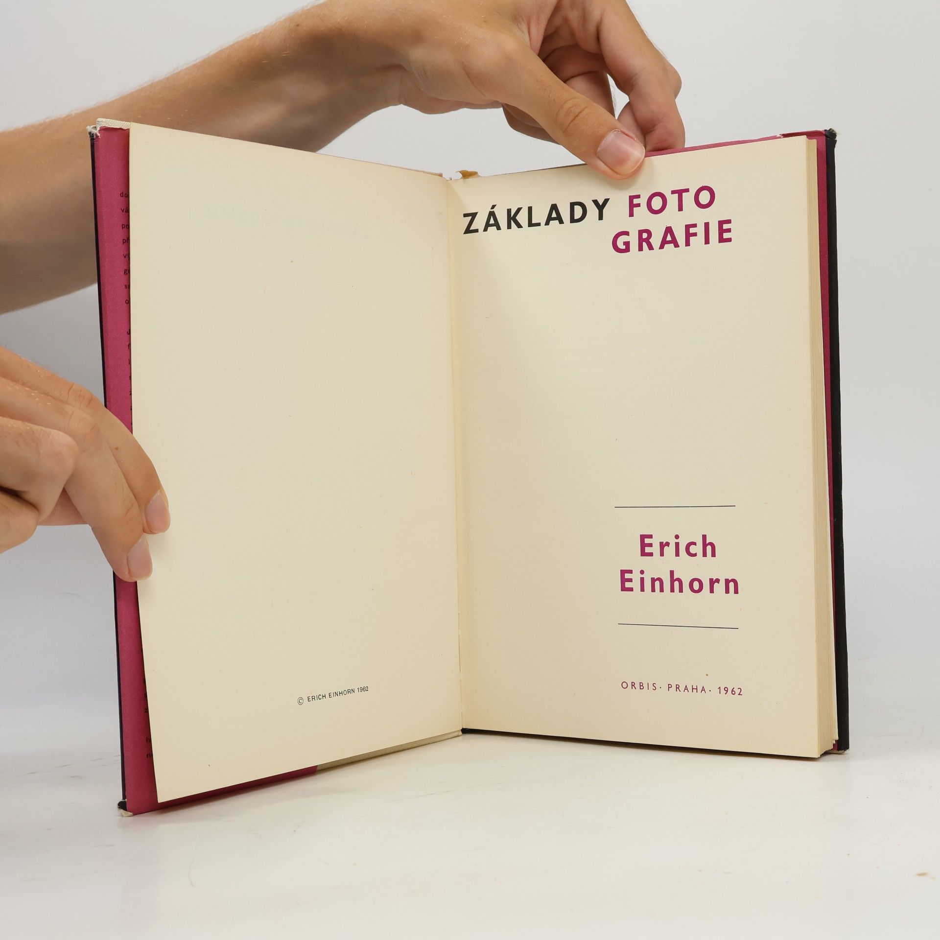 Erich Einhorn Základy fotografie