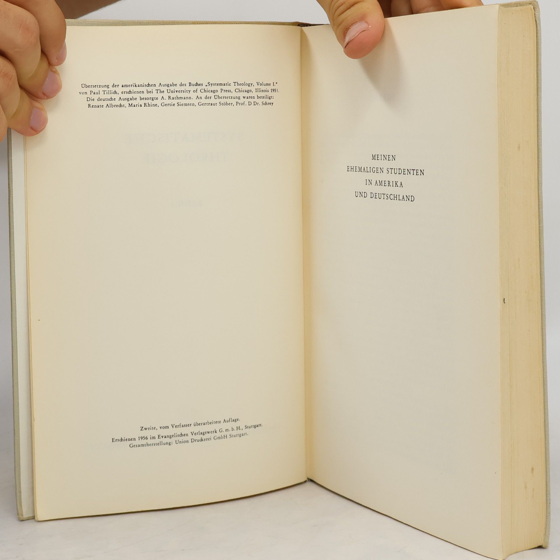 Paul Tillich Systematische Theologie I.