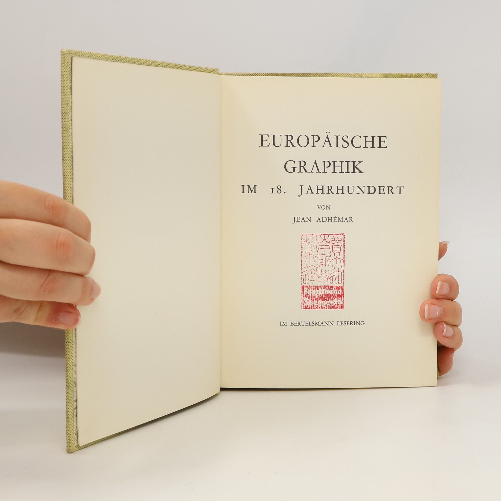 Jean Adhémar Europäische Graphik im 18. Jahrhundert