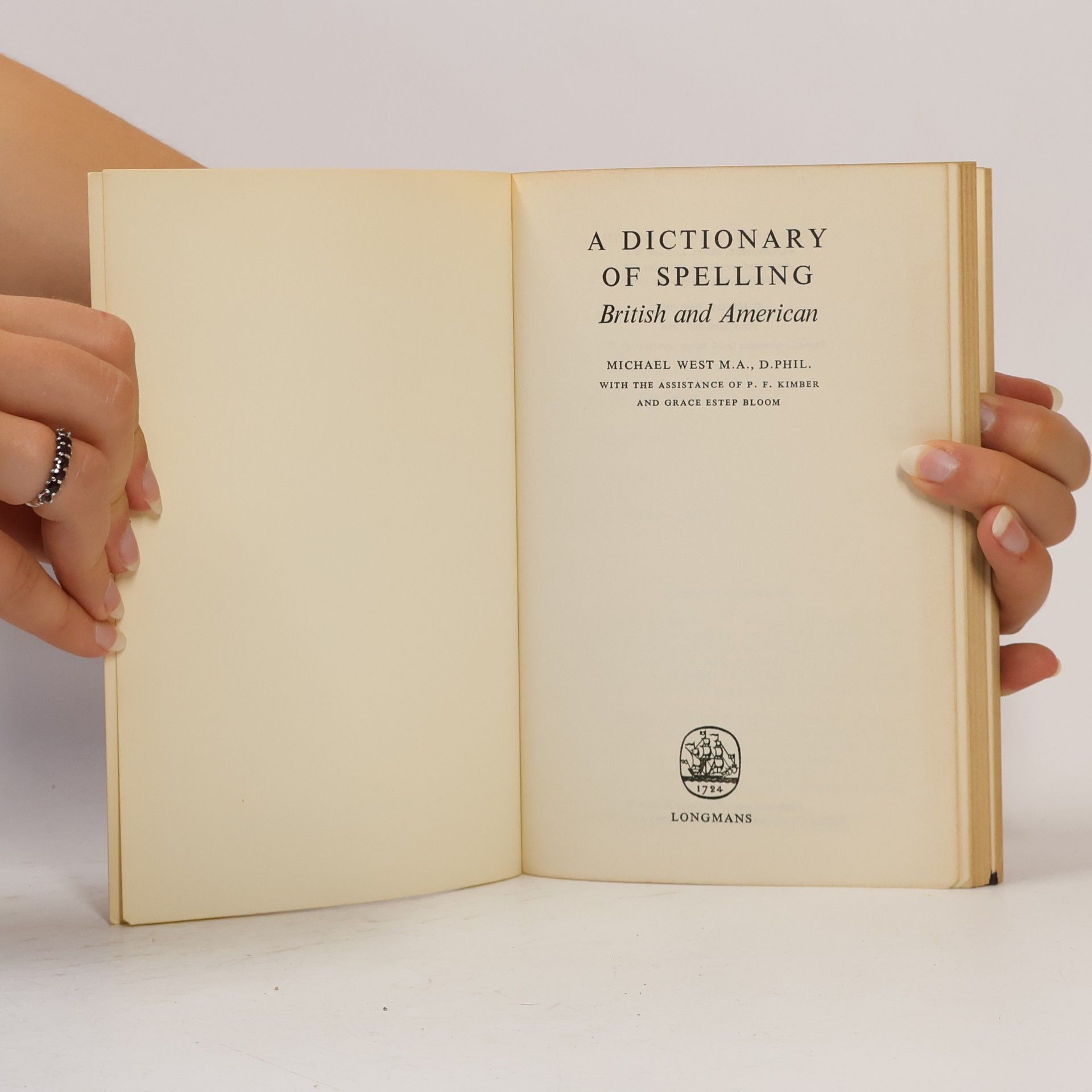 Michael Philip West A dictionary of spelling. British and american