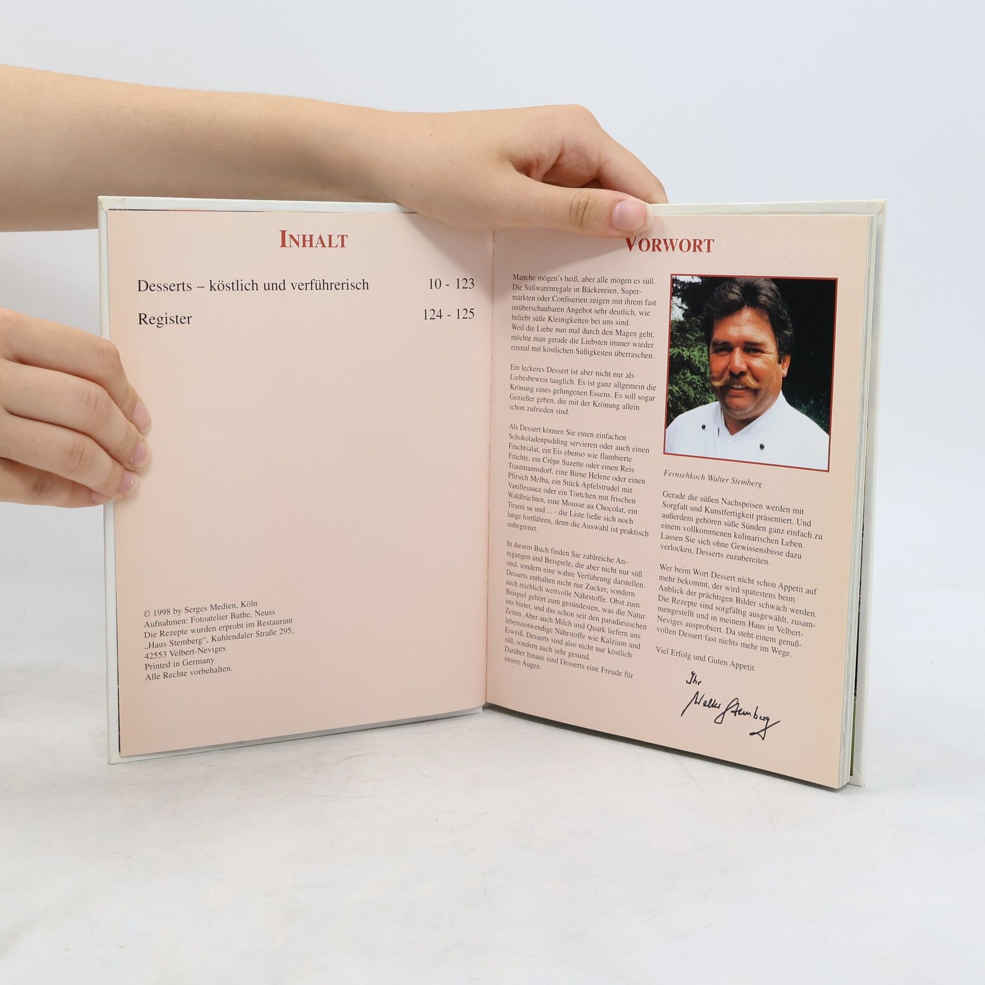 Walter Stemberg Köstliche Desserts. Süsse Verführer