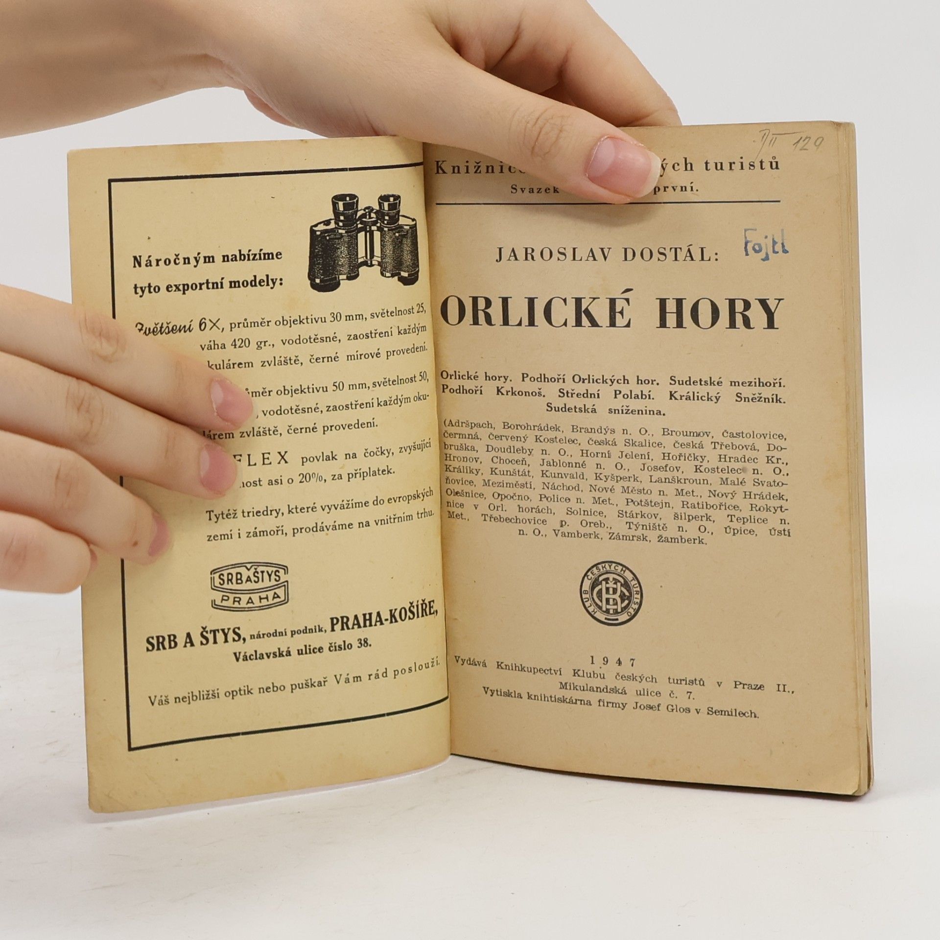 Jaroslav Dostál Orlické hory I.