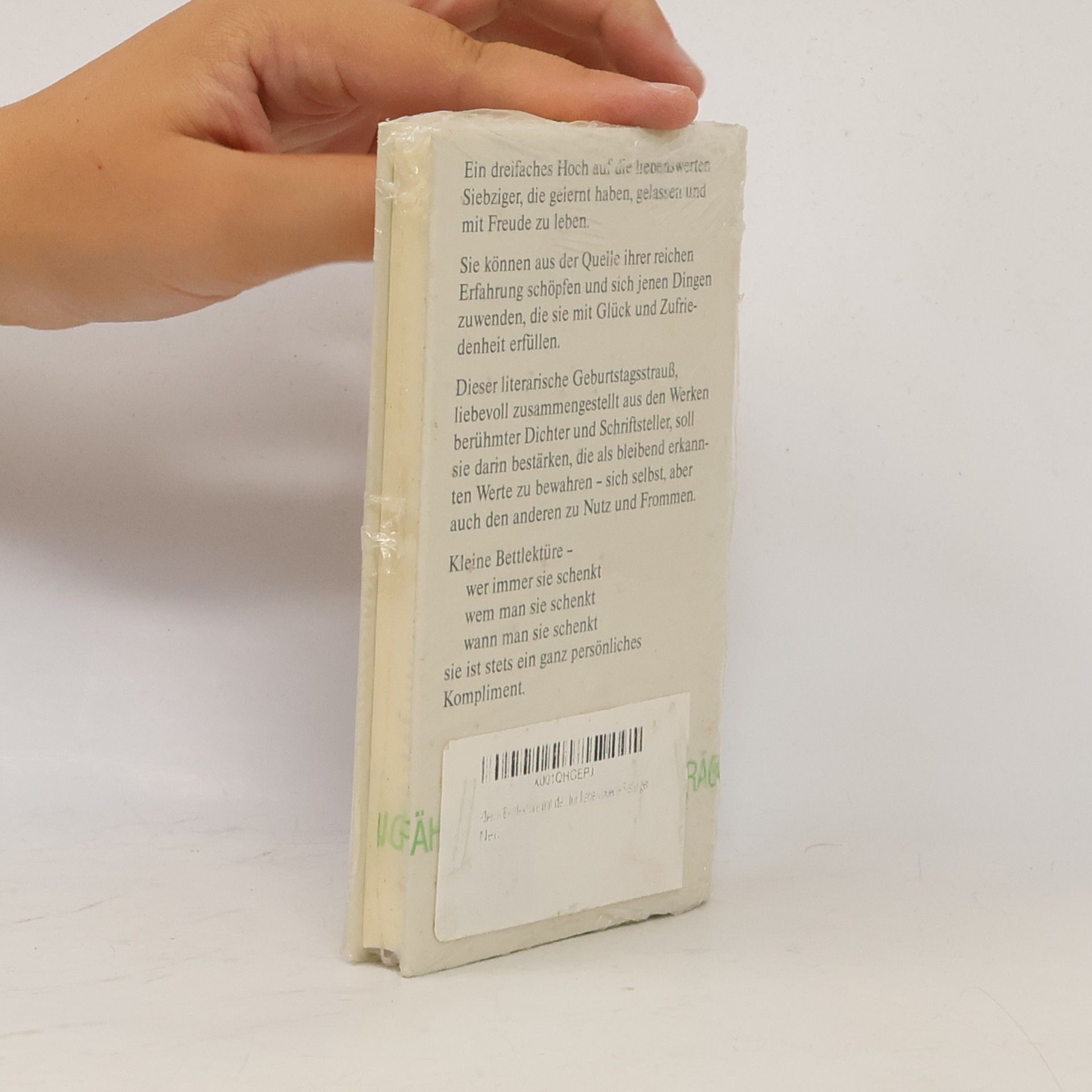 Autorenkollektiv Kleine Bettlektüre mit den besten Wünschen für liebenswerte Siebziger