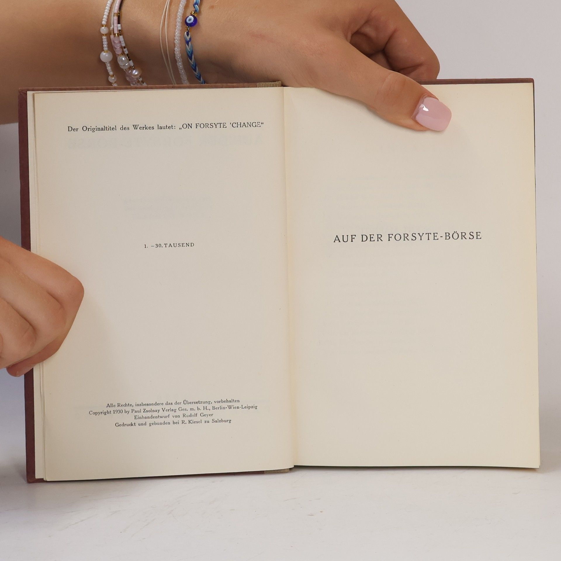 John Galsworthy Auf der Forsyte-Börse
