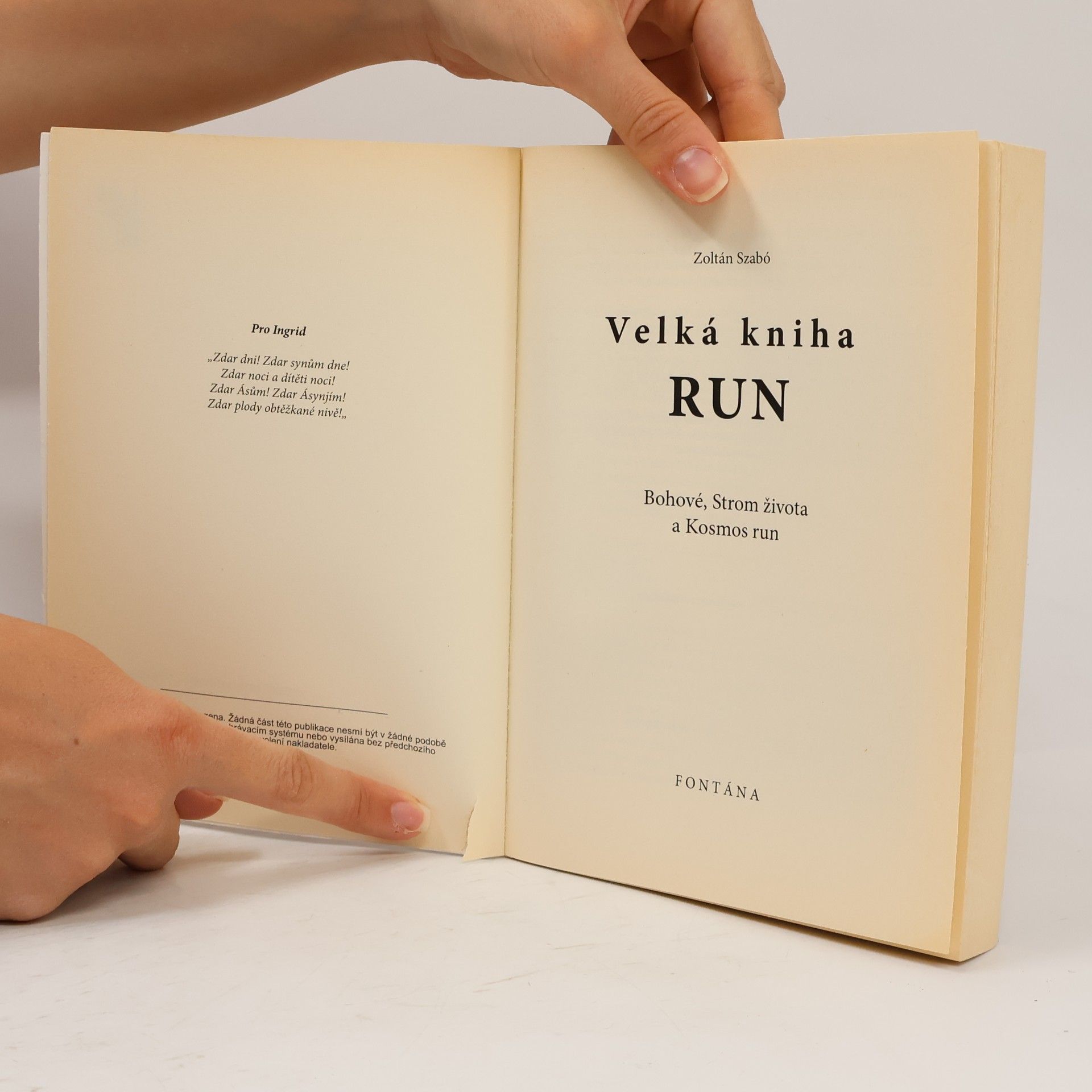 Zoltán Szabó Velká kniha run: Bohové, strom života a kosmos run