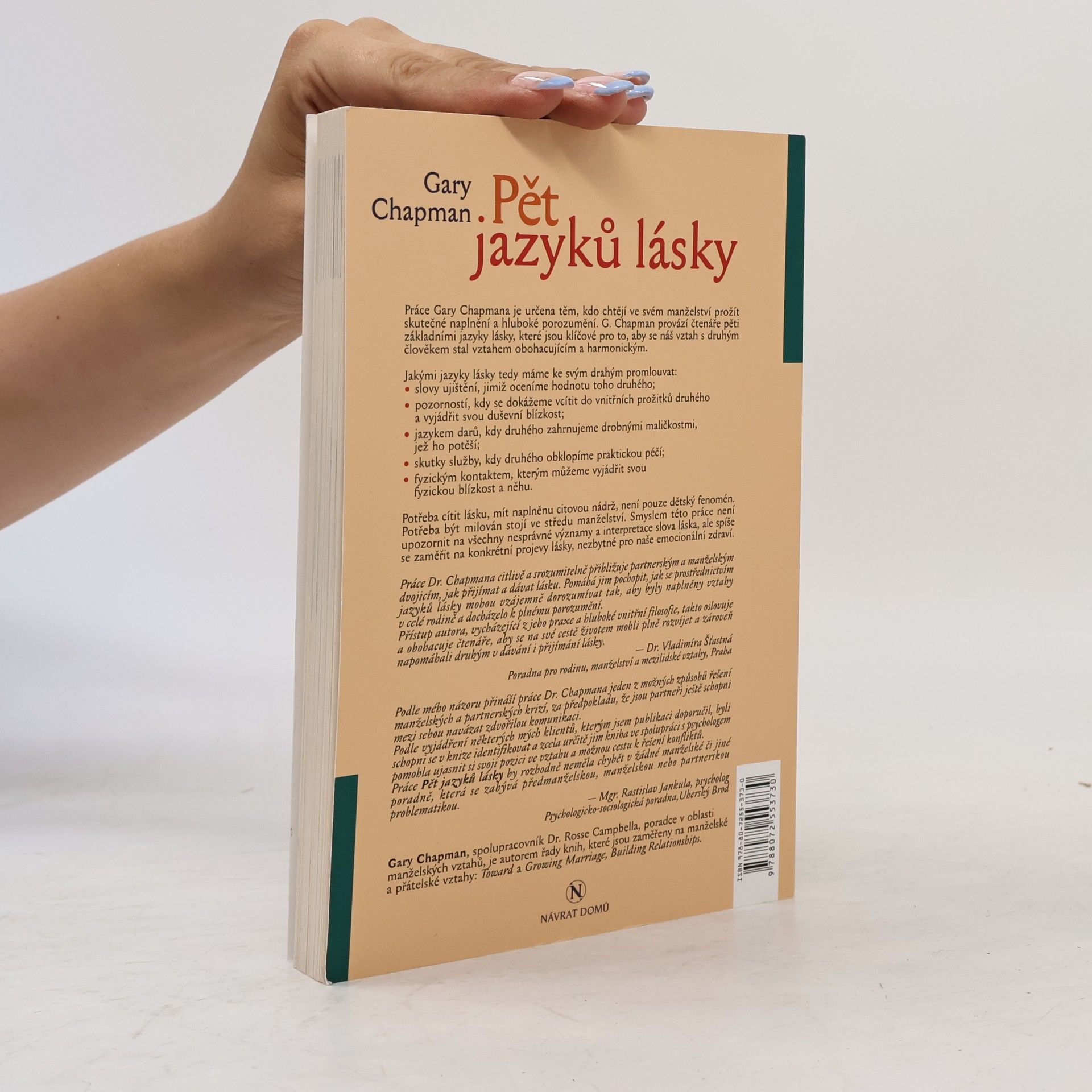 Gary Chapman Pět jazyků lásky