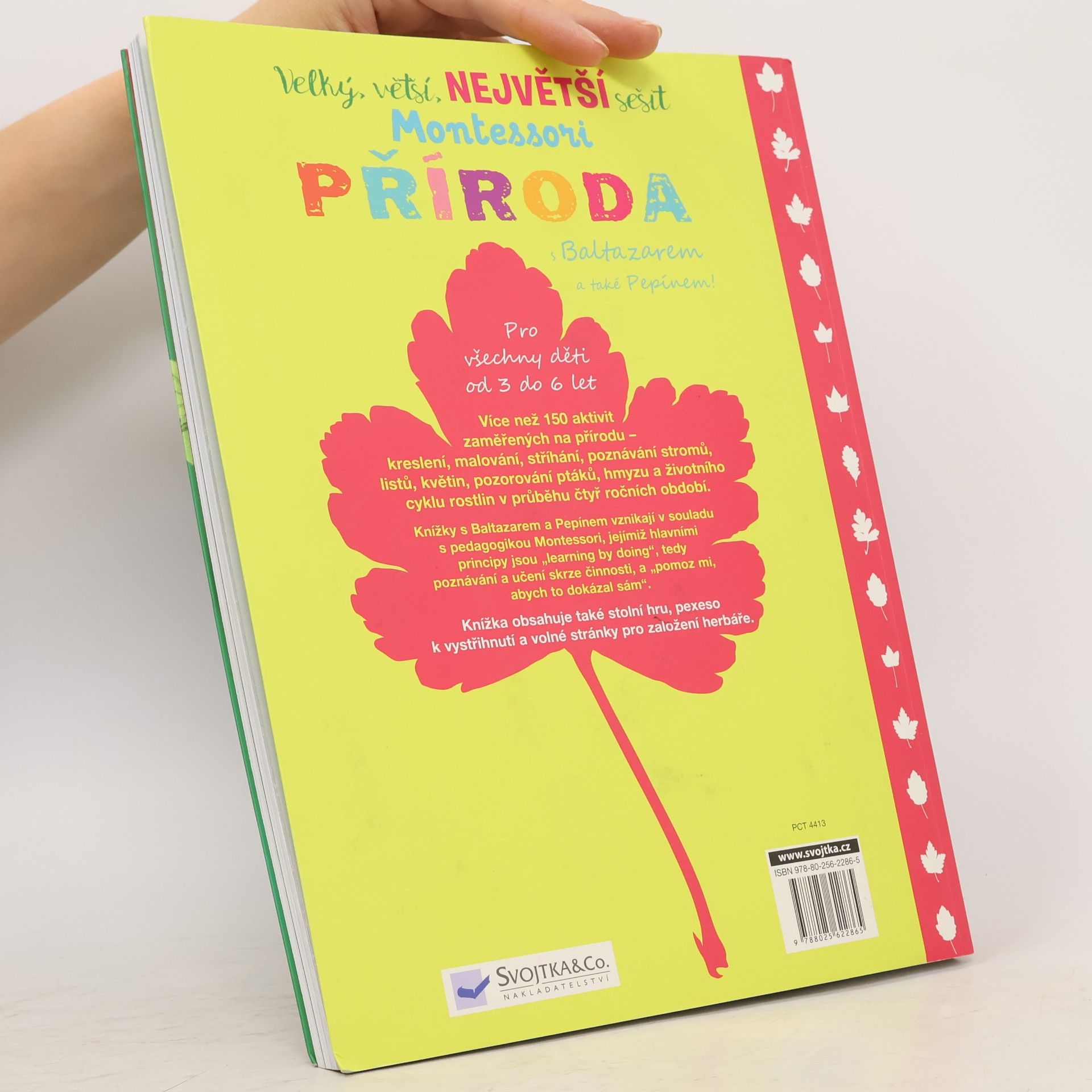Marie-Hélène Place Velký, větší, největší sešit Montessori Příroda. S Baltazarem a také Pepínem!
