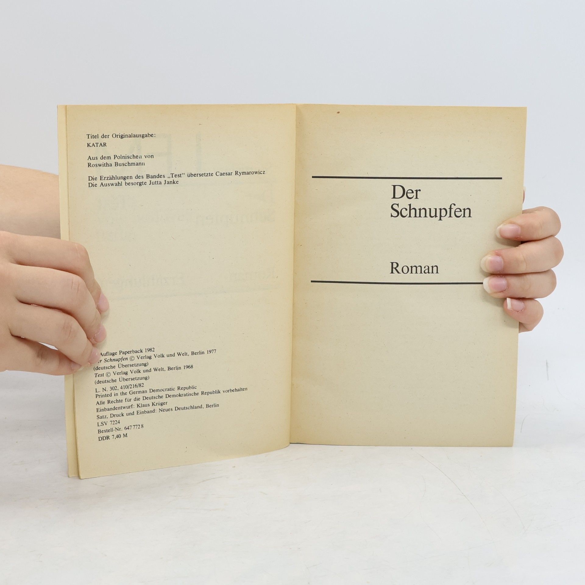 Stanisław Lem Der Schnupfen Test