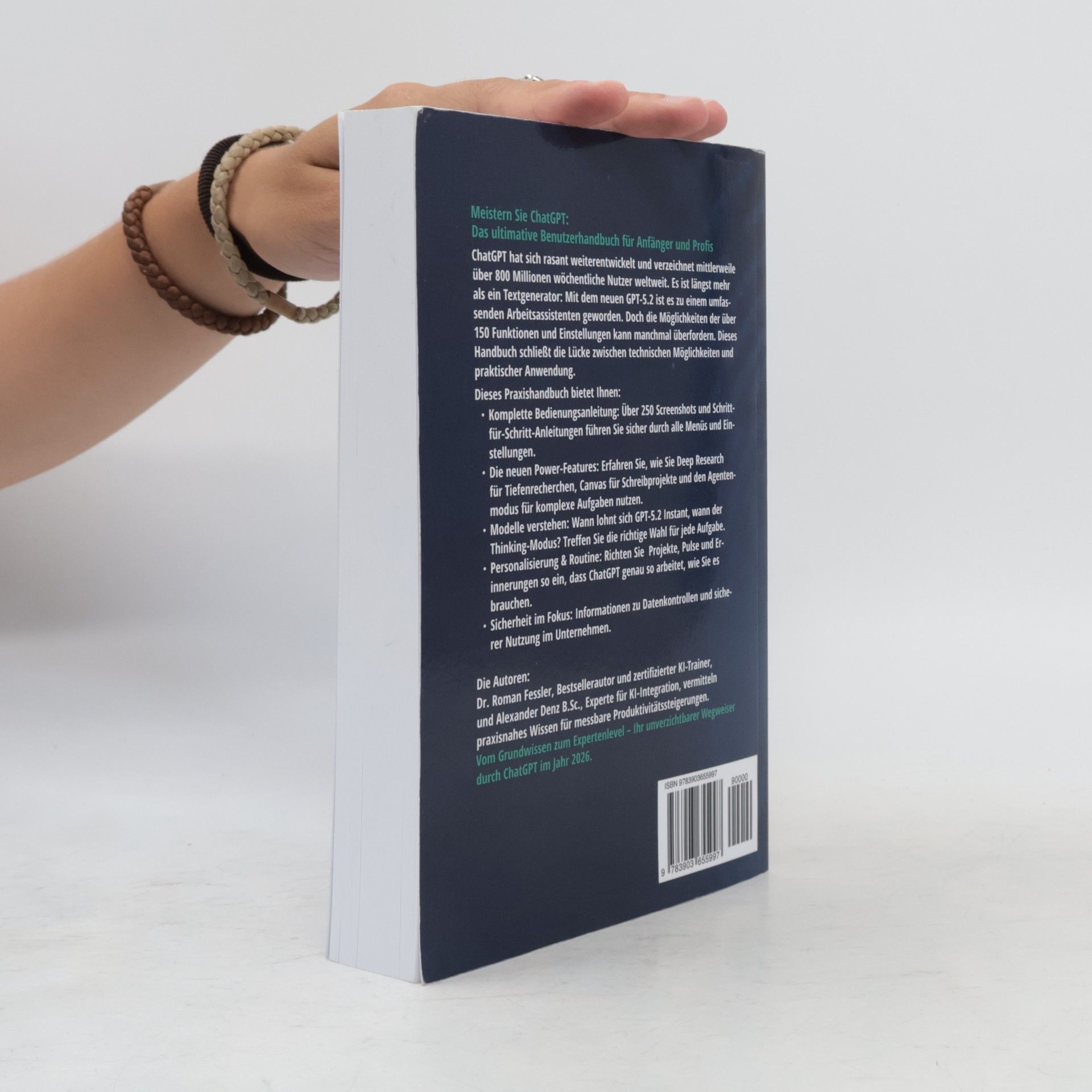 Roman Fessler ChatGPT 2026 - Das große Benutzerhandbuch - 150 Funktionen verständlich erklärt - mit mehr als 250 Screenshots